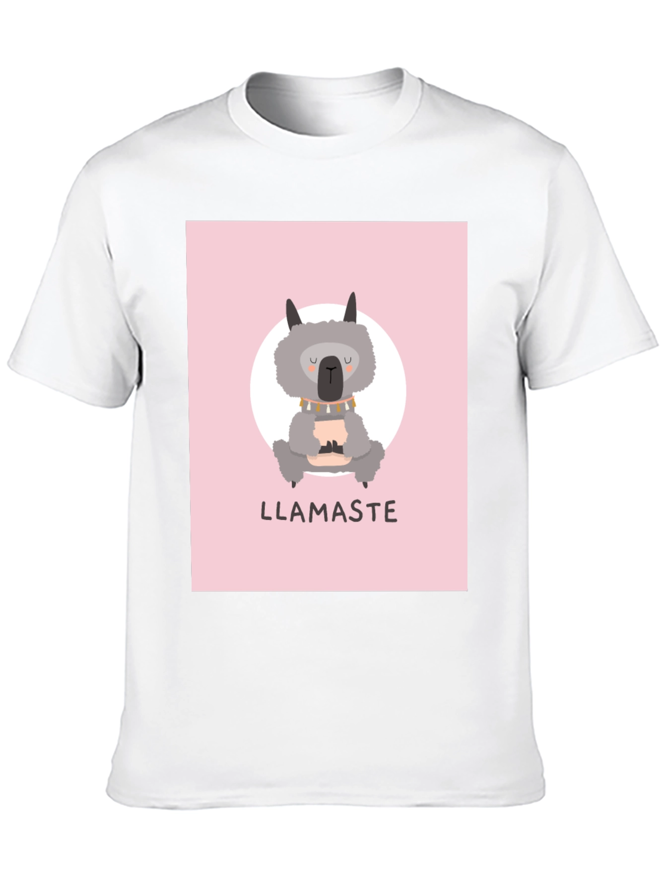Llamaste Llama Yoga T-Shirt - Black Cotton Tee