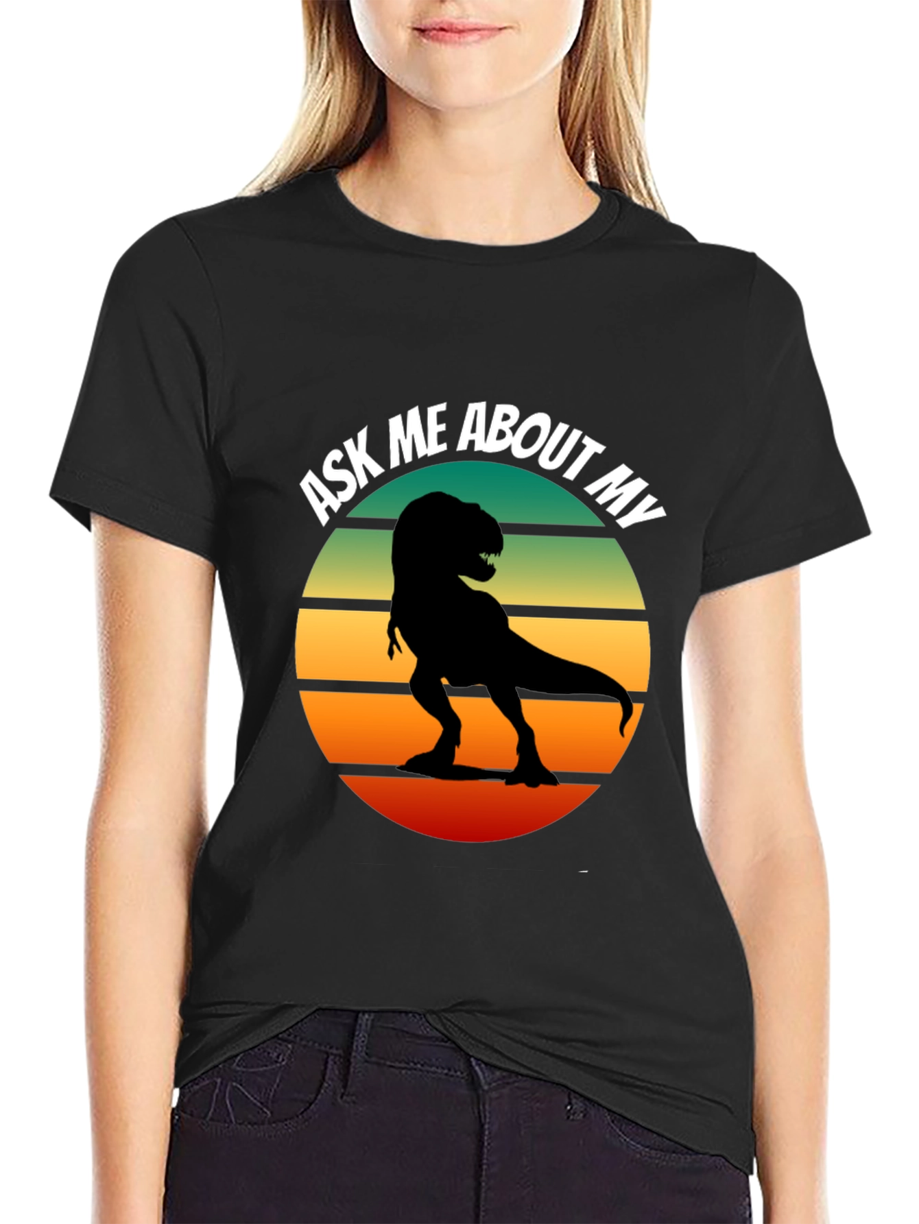 Ask Me About My T-Rex Graphic T-Shirt