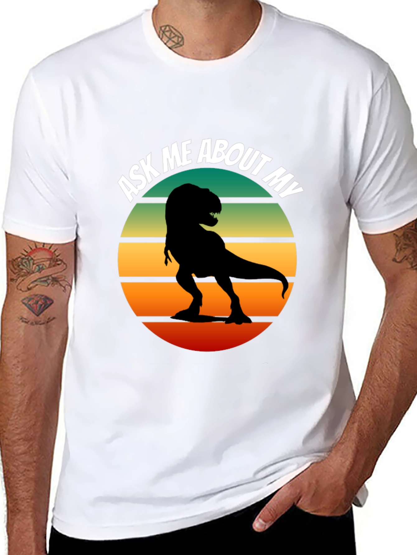 Ask Me About My T-Rex Graphic T-Shirt