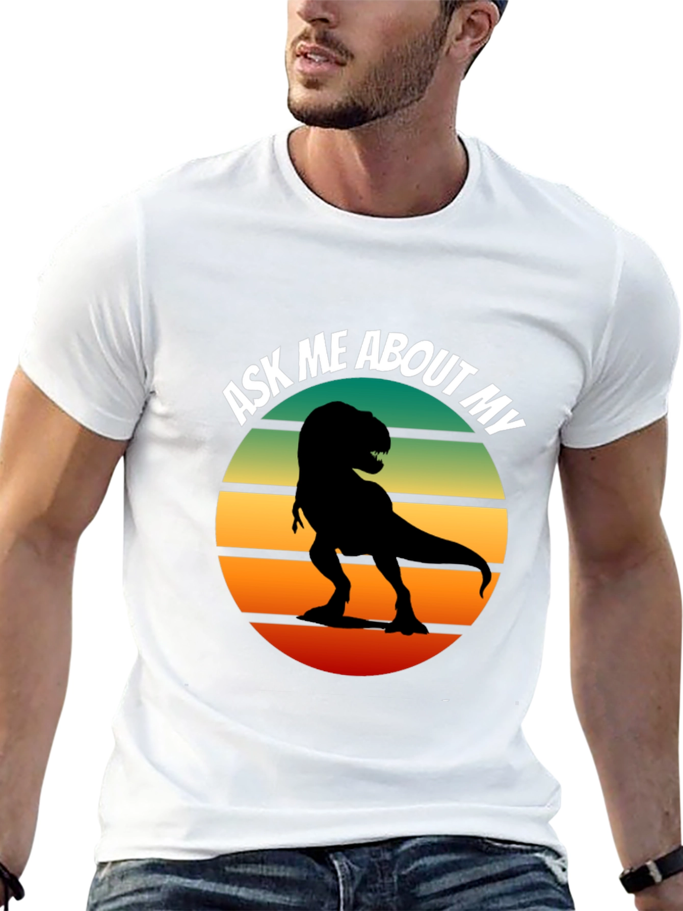 Ask Me About My T-Rex Graphic T-Shirt