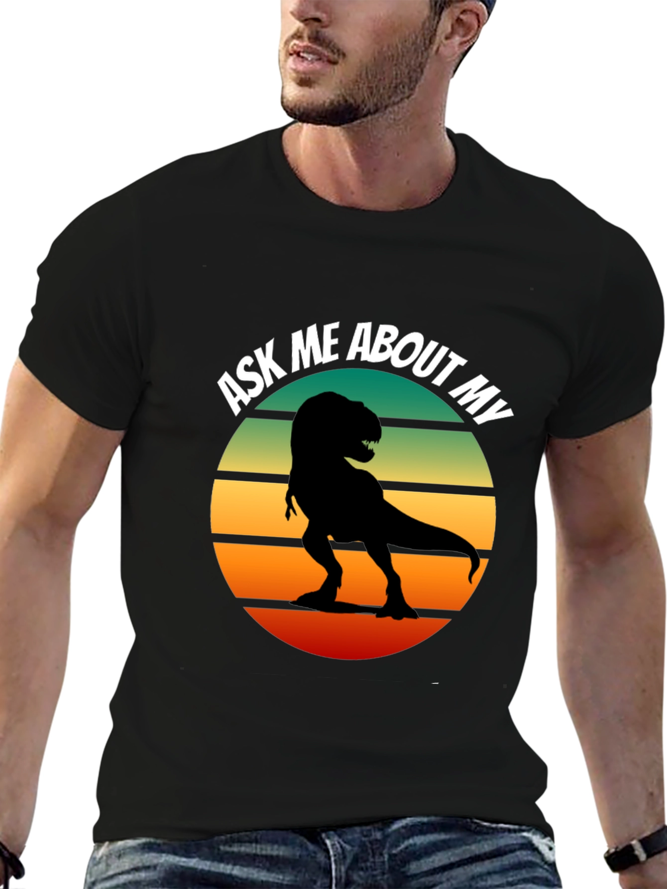 Ask Me About My T-Rex Graphic T-Shirt