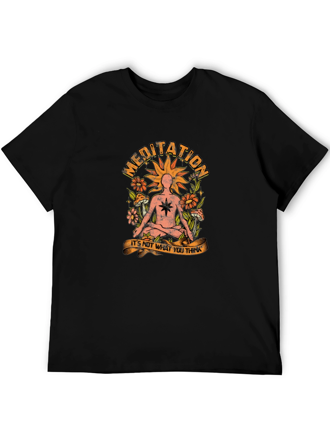 Meditation Graphic T-Shirt - Relax and Reflect