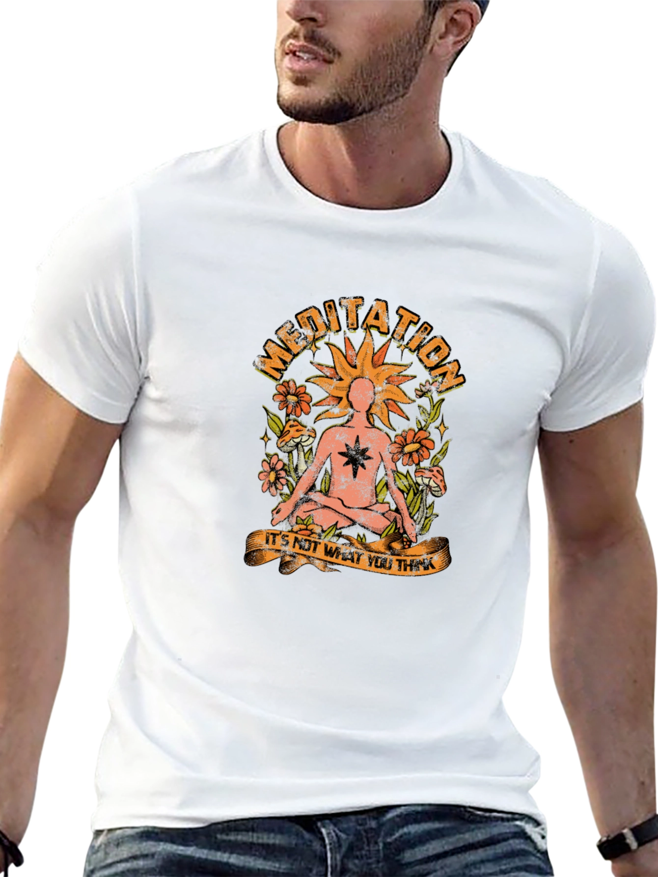 Meditation Graphic T-Shirt - Relax and Reflect
