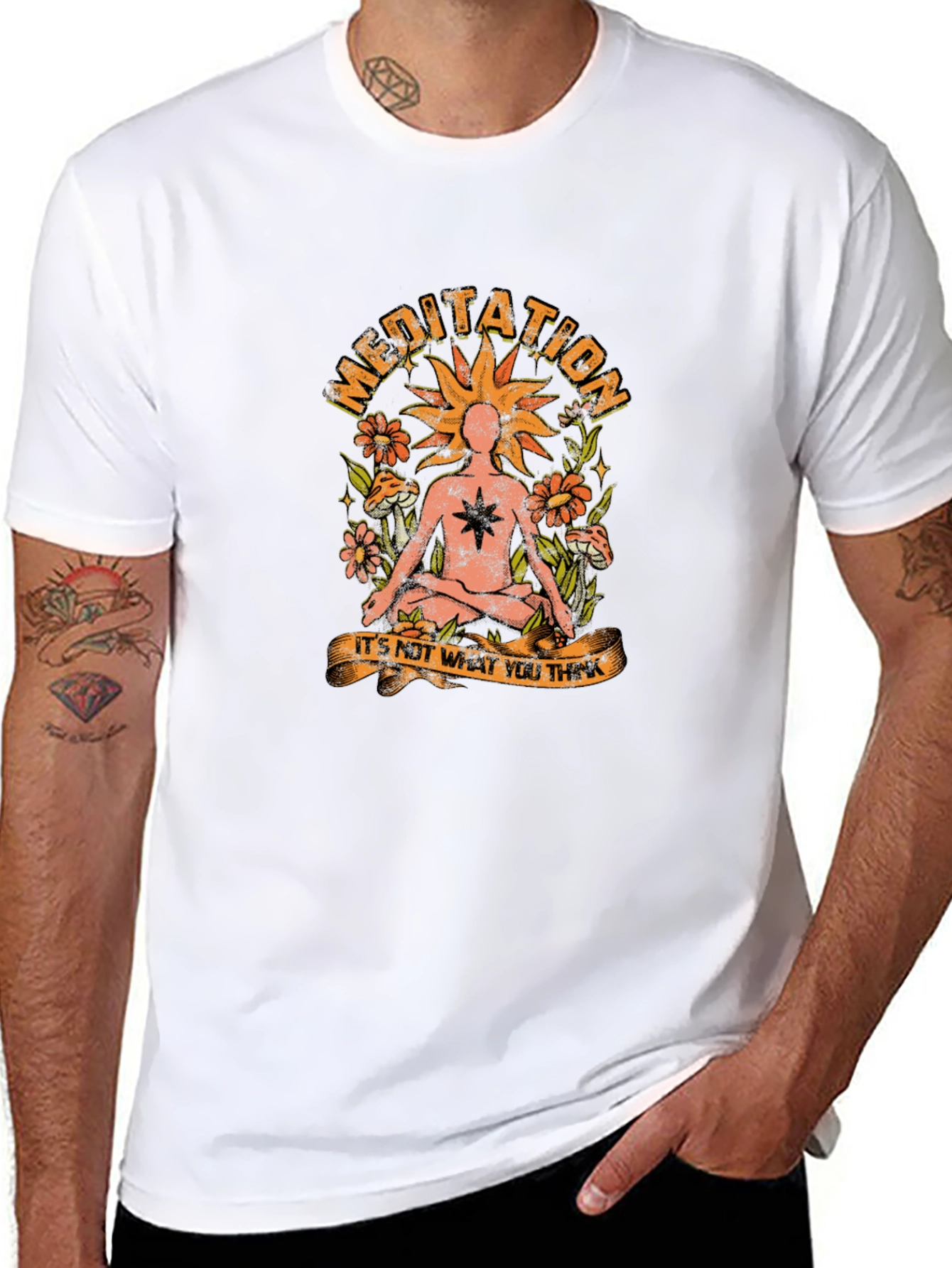 Meditation Graphic T-Shirt - Relax and Reflect