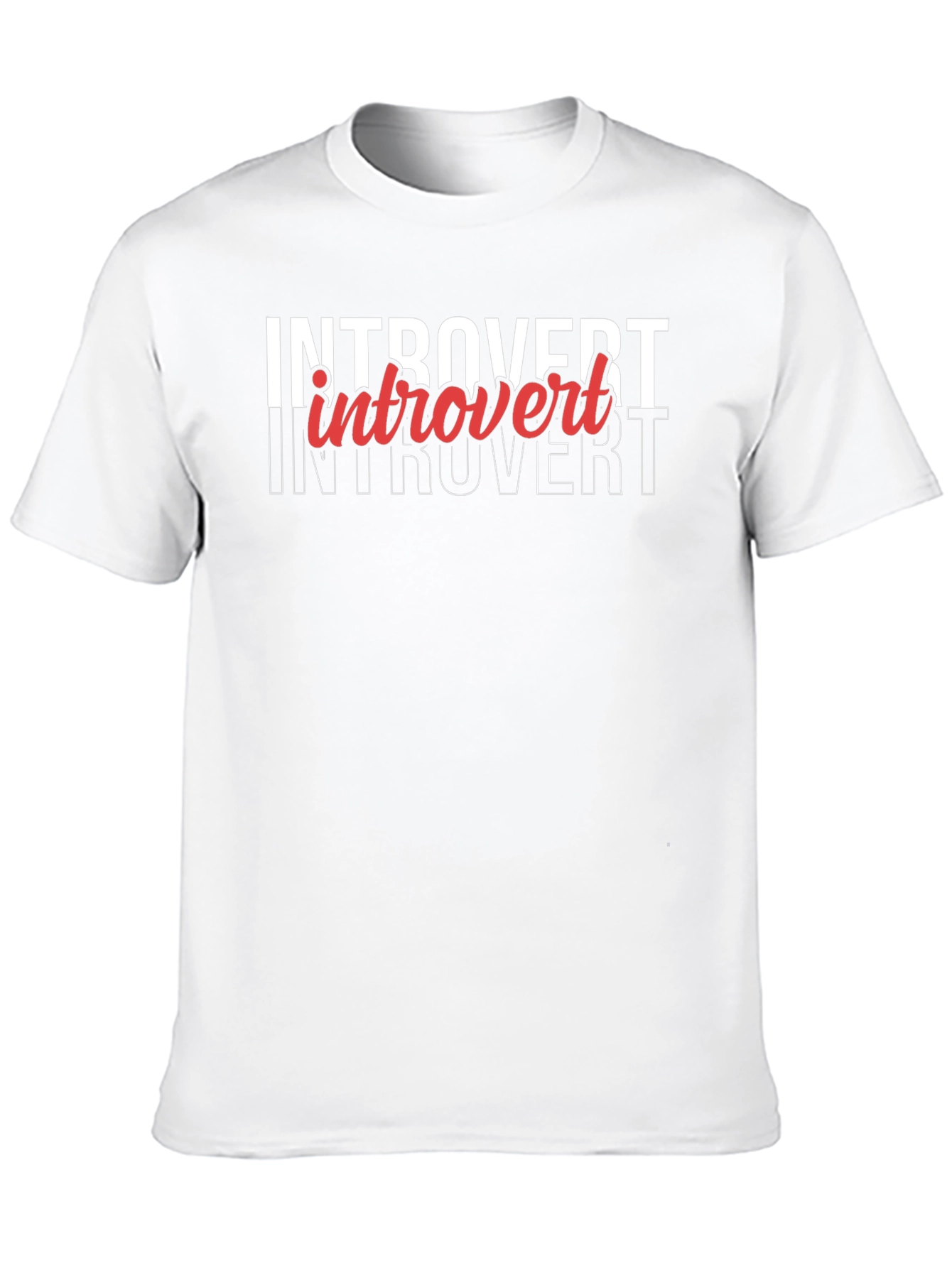 Introvert Graphic T-Shirt - Cool Black Tee