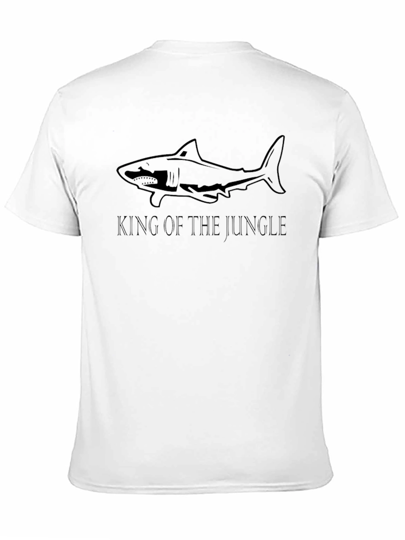 Mens Shark King of the Jungle Black T-Shirt