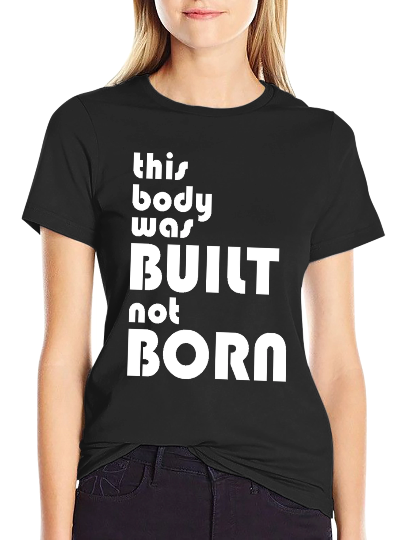 Built Not Born Graphic T-Shirt - Black