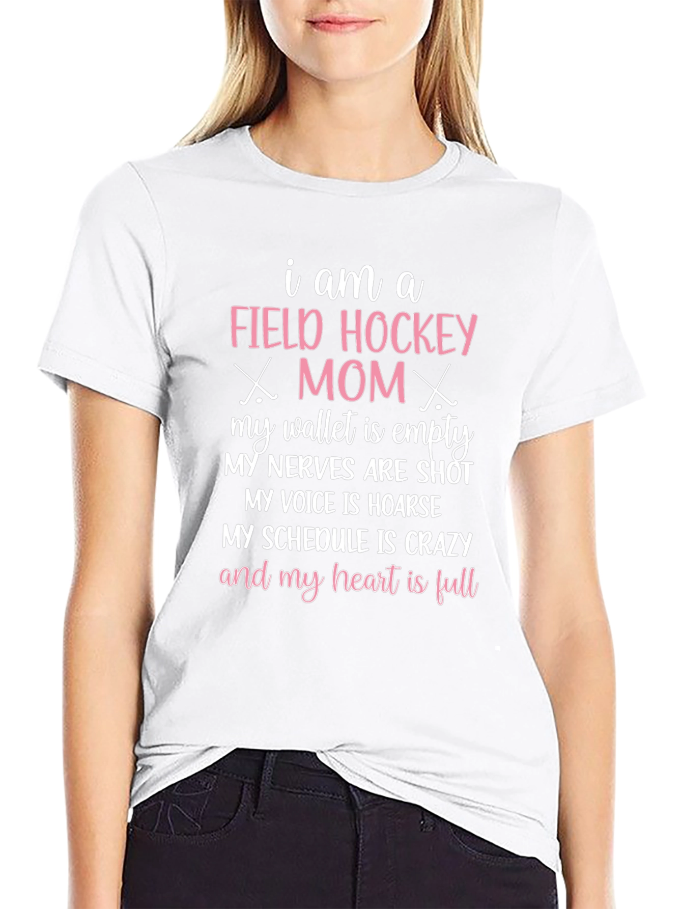 Field Hockey Mom Graphic T-Shirt