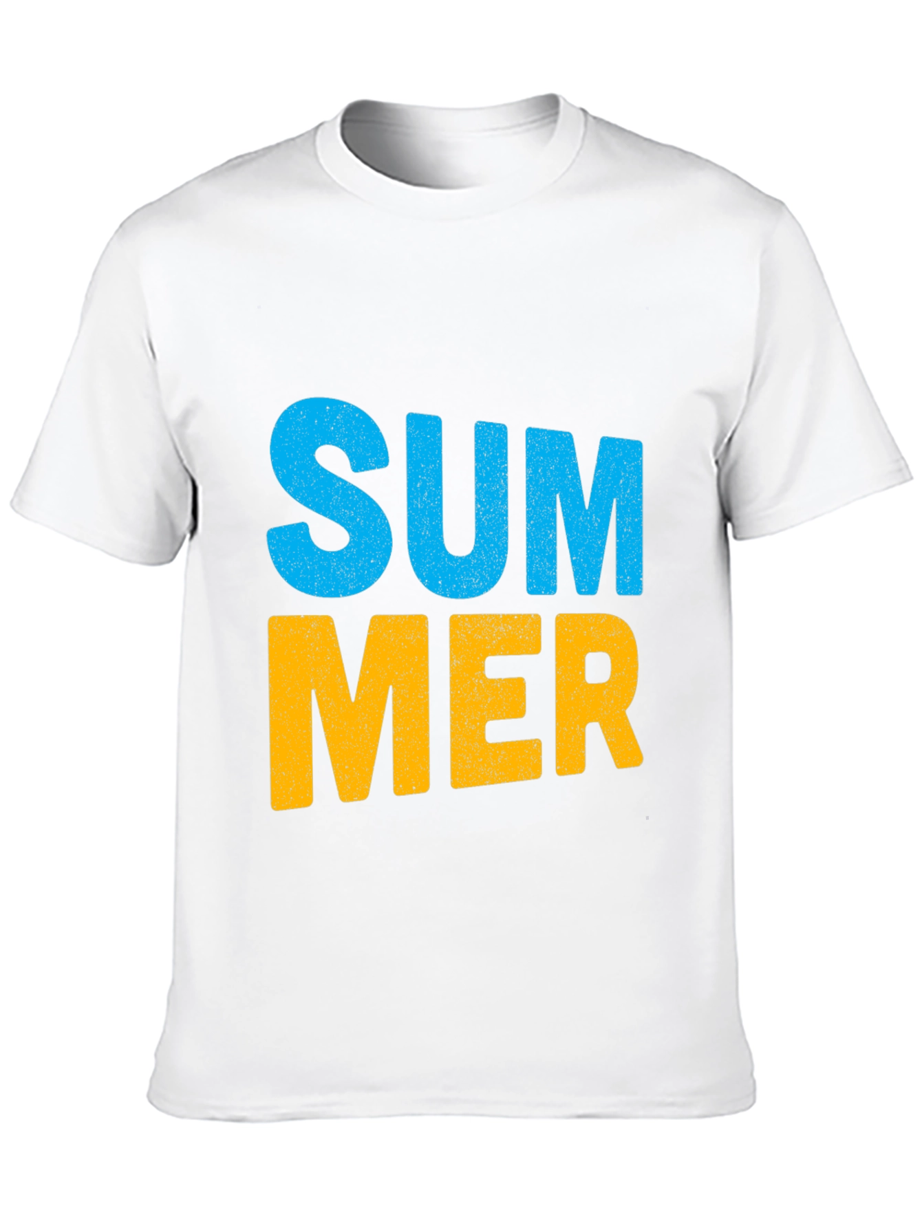 Summer Graphic Print Black Cotton T-Shirt