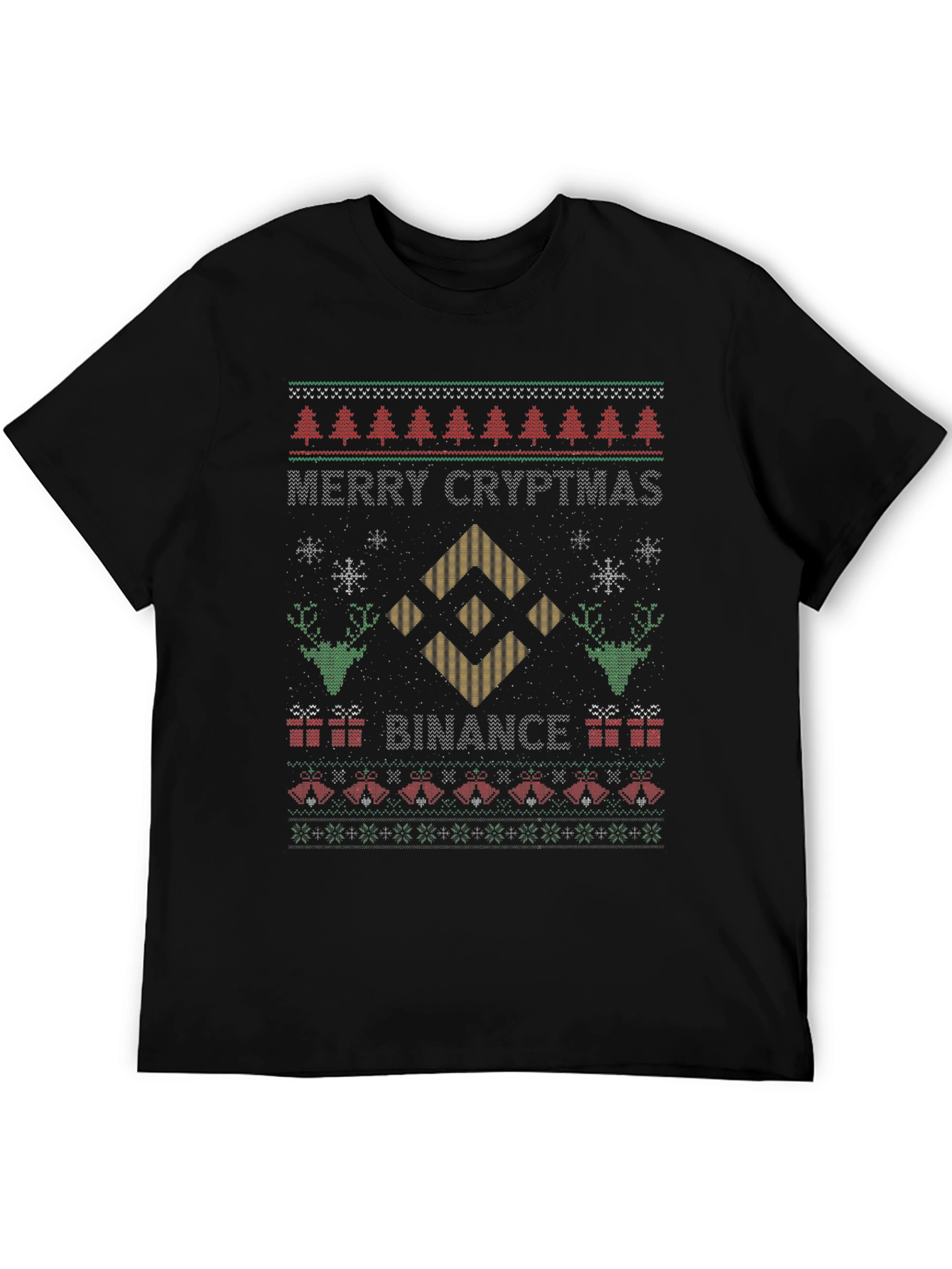 Merry Cryptmas Binance Ugly Christmas Sweater T-shirt