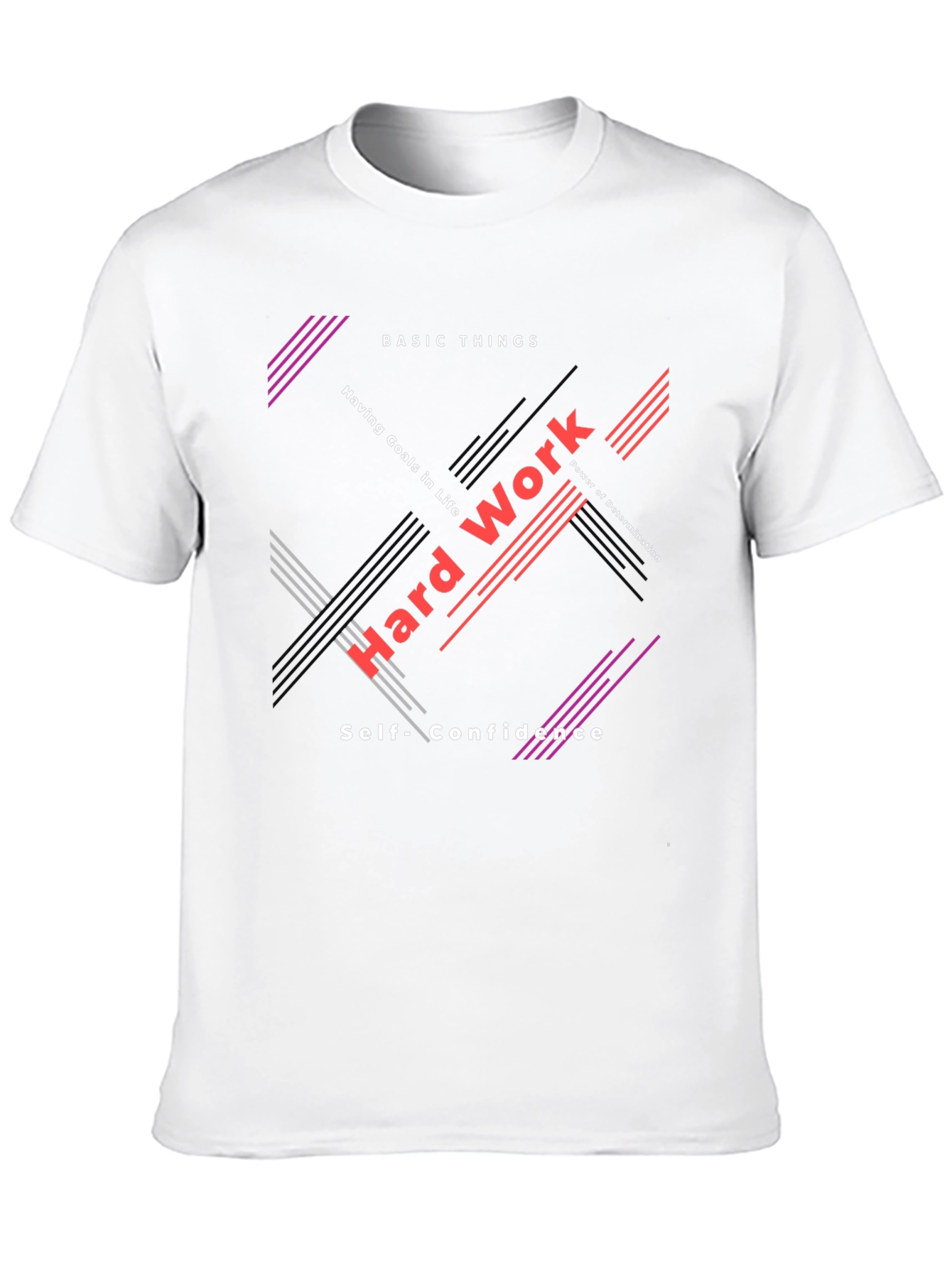 Motivational Graphic Tee - Hard Work & Determination