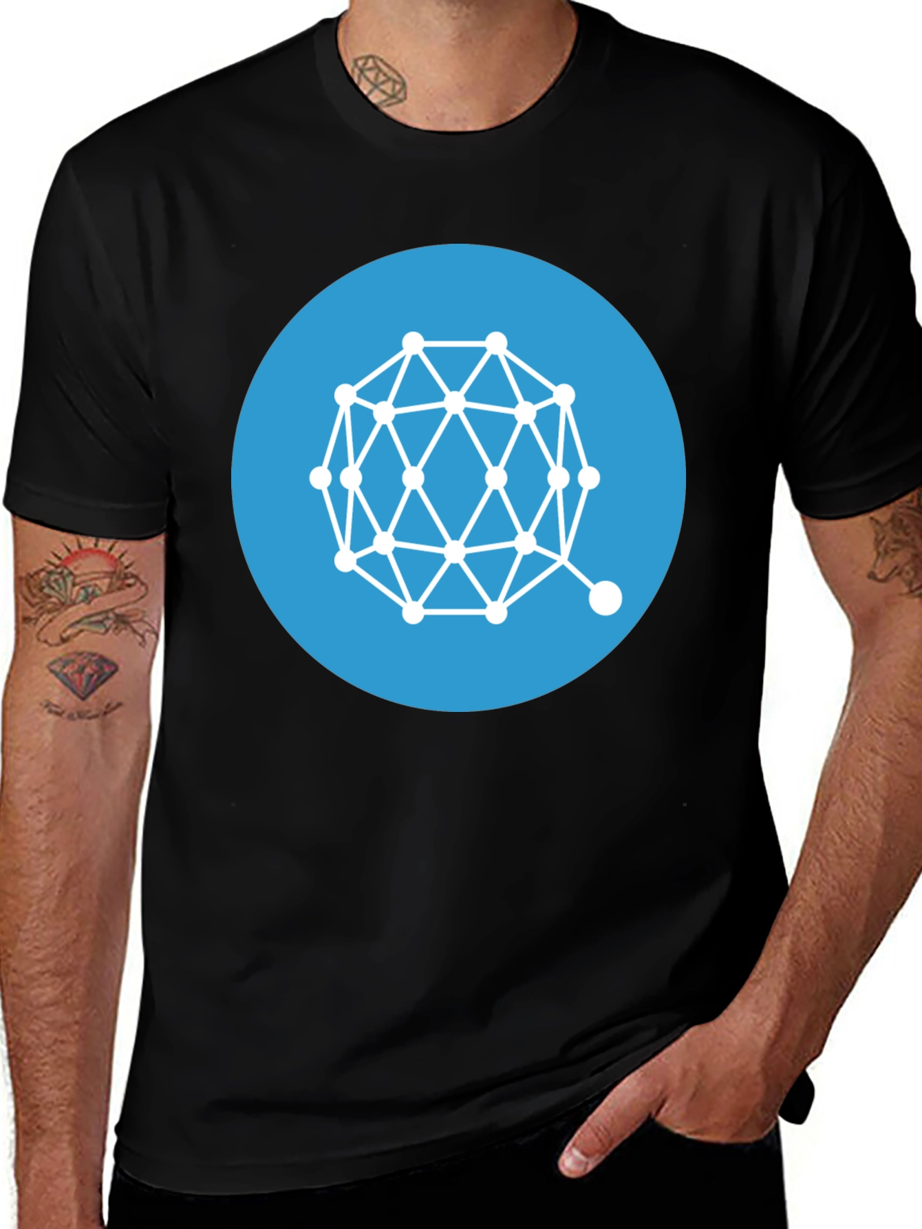 Geometric Design T-Shirt - Modern Art Tee