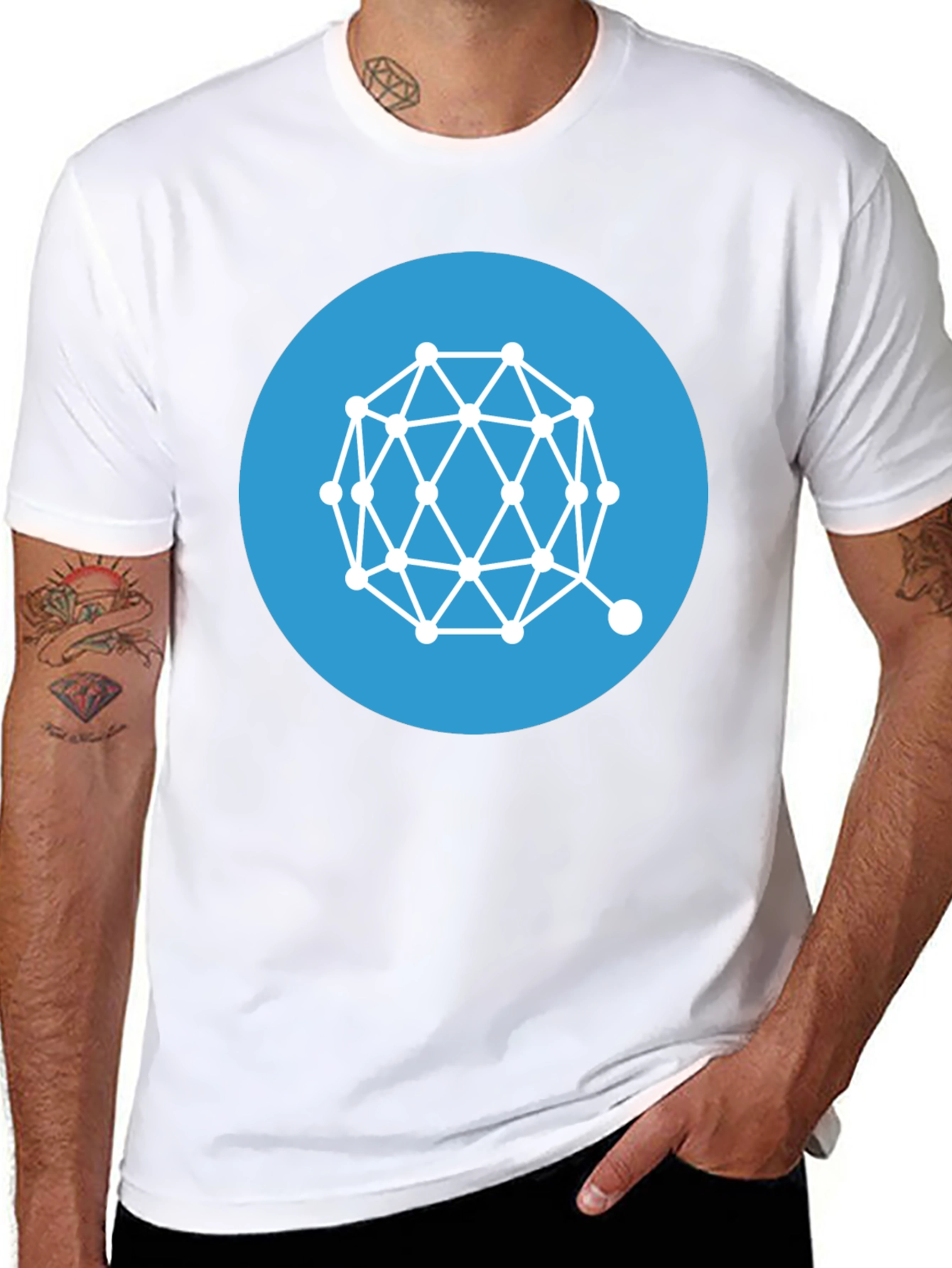 Geometric Design T-Shirt - Modern Art Tee
