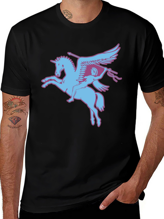Pegasus Graphic Tee - Stylish Cotton Blend T-Shirt