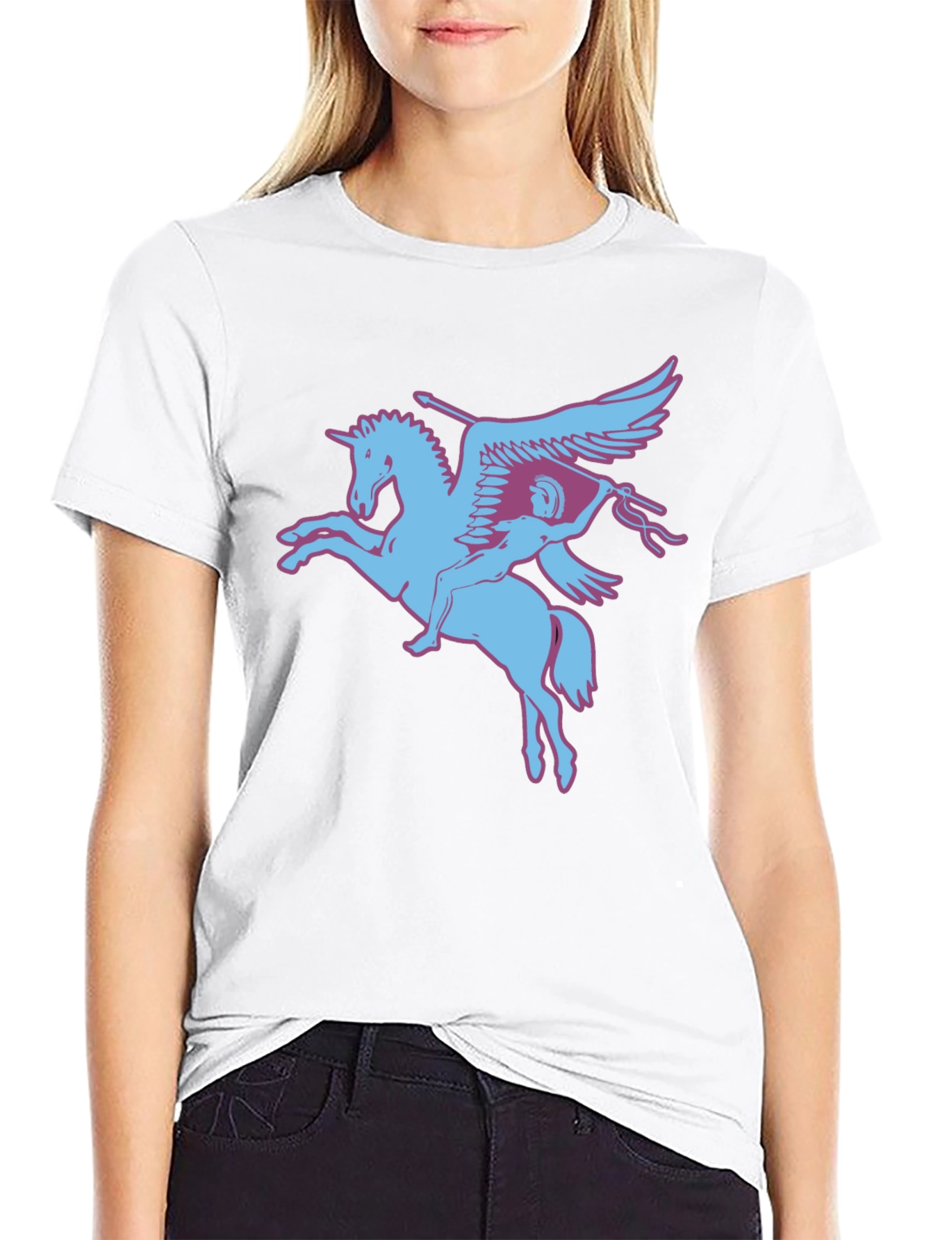 Pegasus Graphic Tee - Stylish Cotton Blend T-Shirt