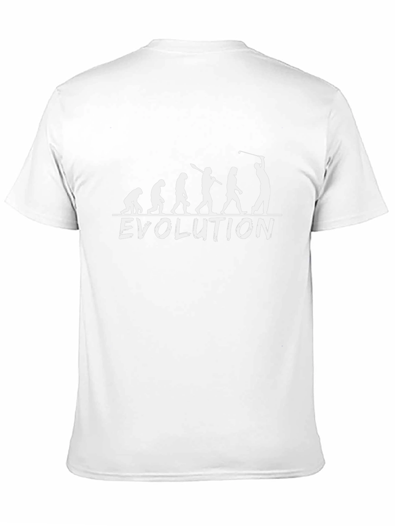 Evolution of Golfing T-Shirt - Black Cotton Tee