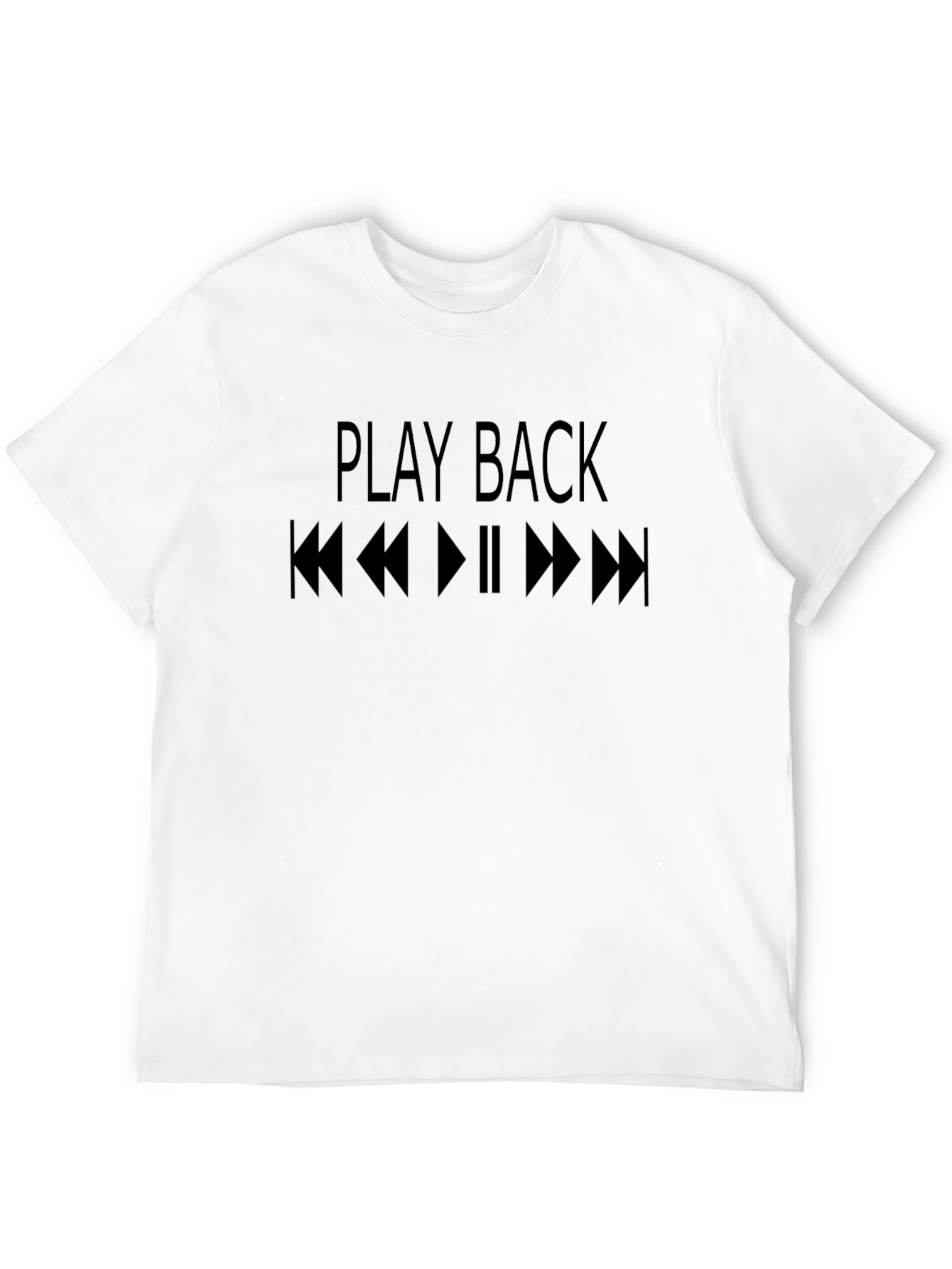 Play Back Black T-Shirt