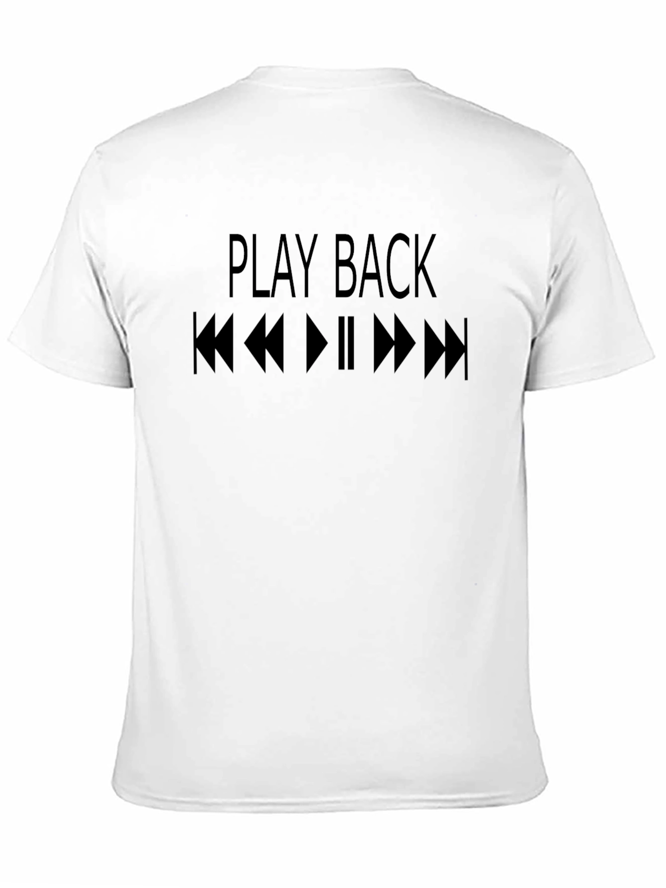 Play Back Black T-Shirt