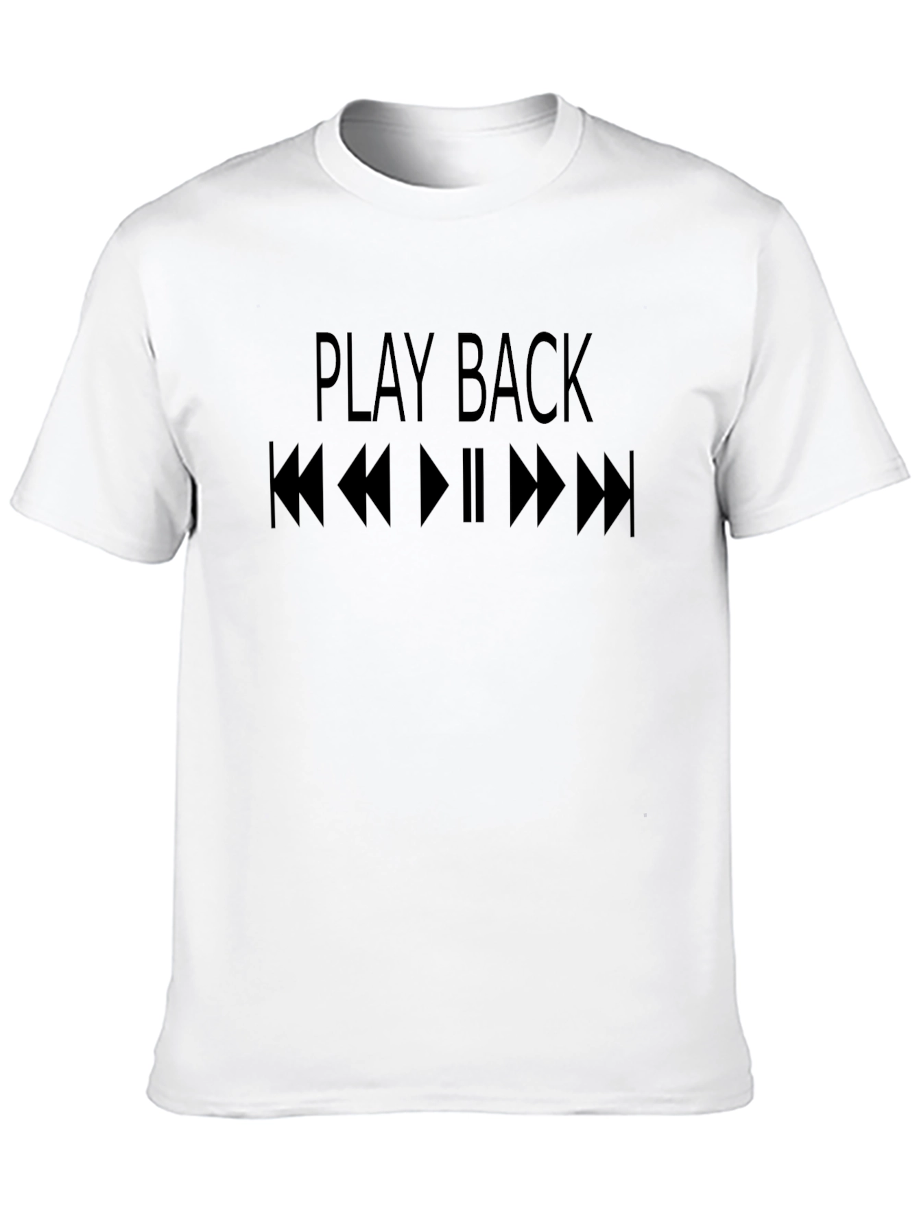 Play Back Black T-Shirt