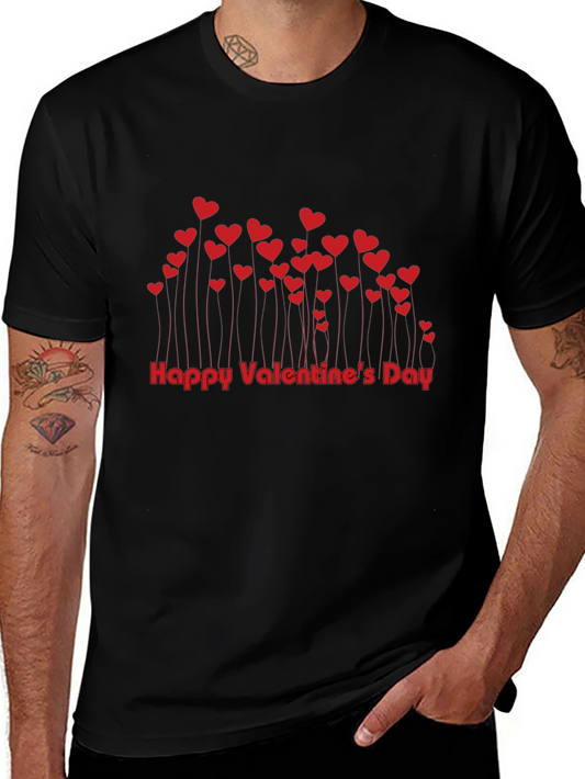 Valentines Day Heart Tee - Black