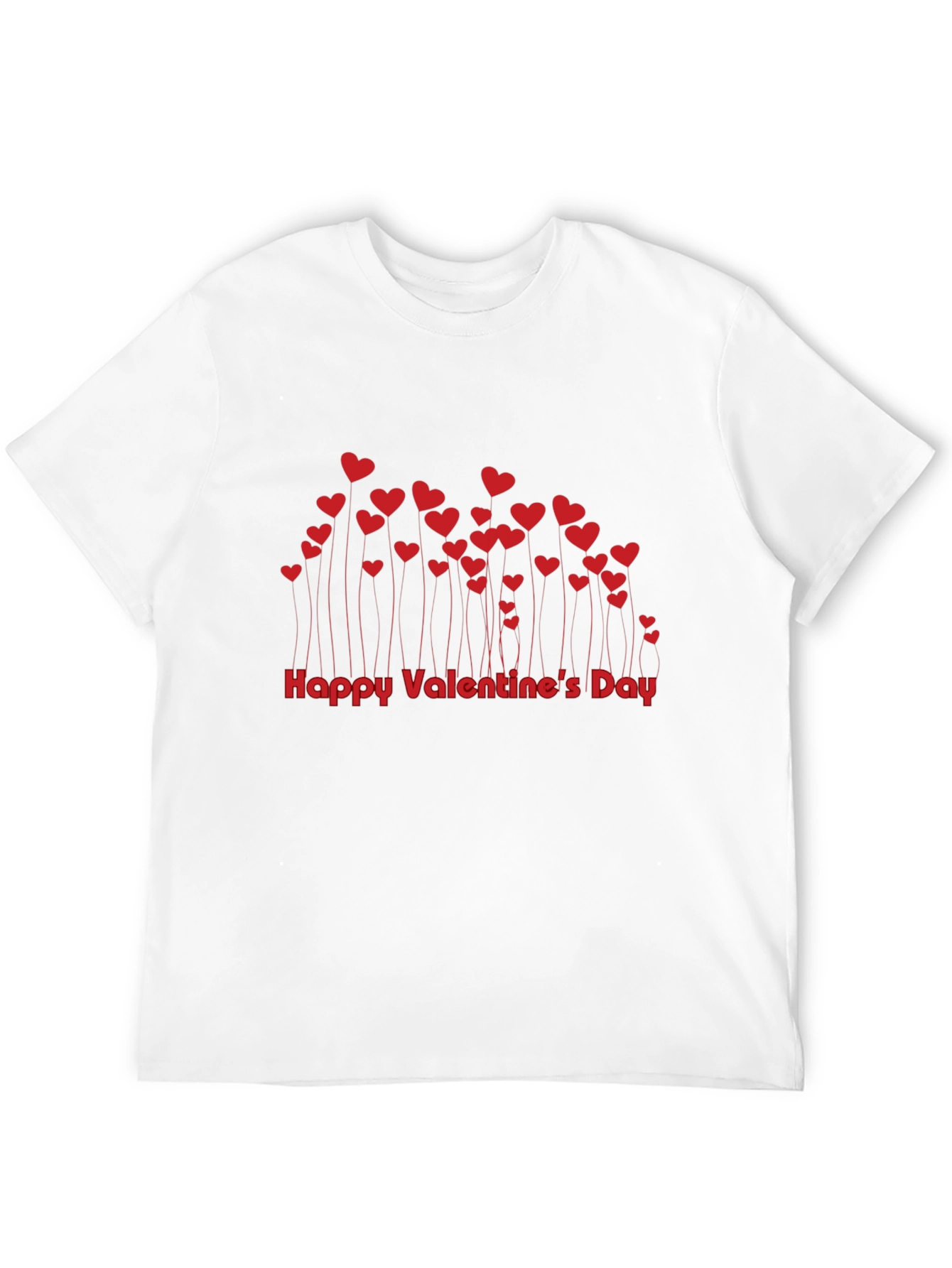 Valentines Day Heart Tee - Black