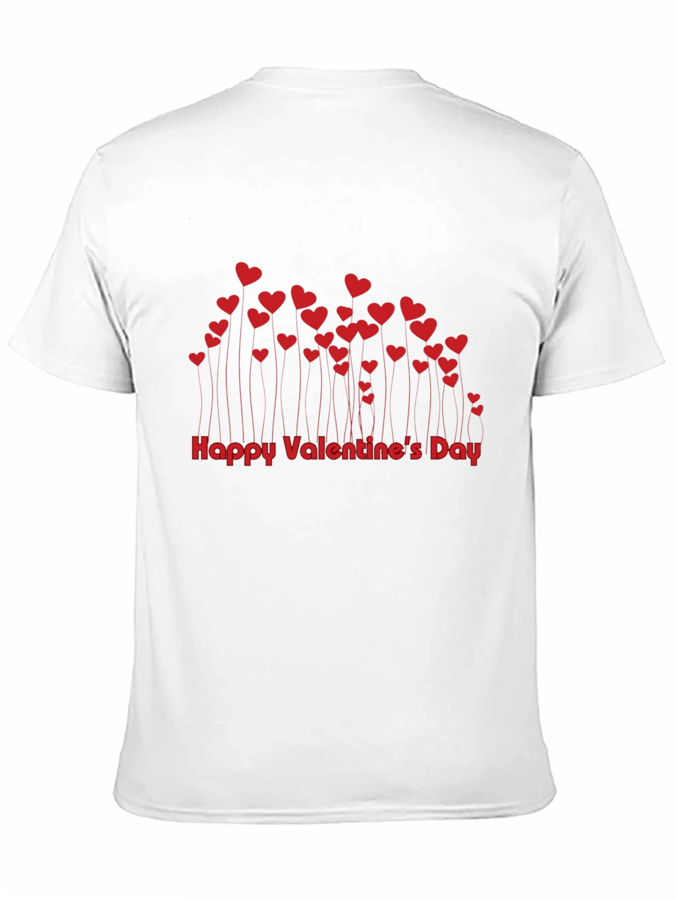 Valentines Day Heart Tee - Black