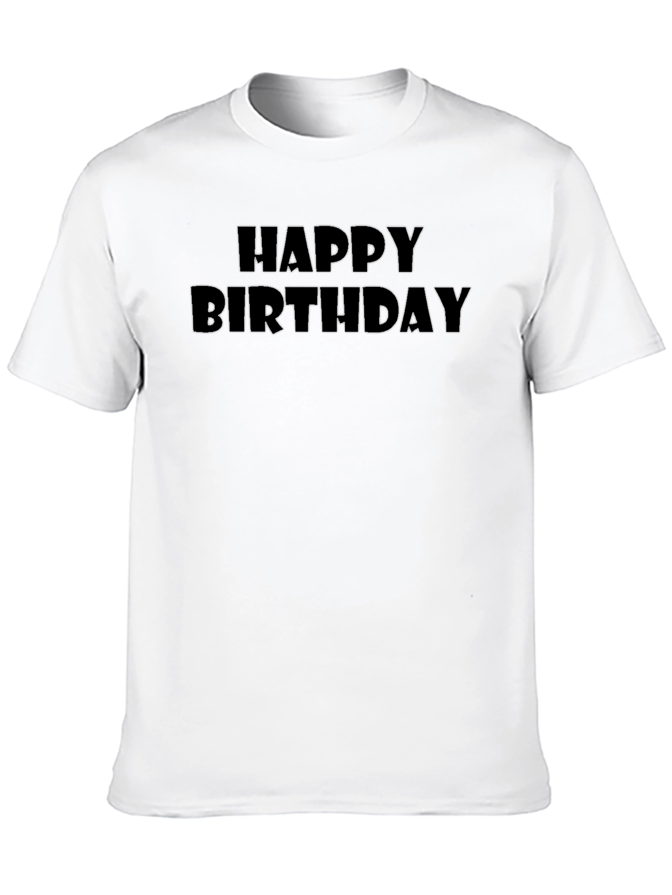 Happy Birthday Black Graphic Tee