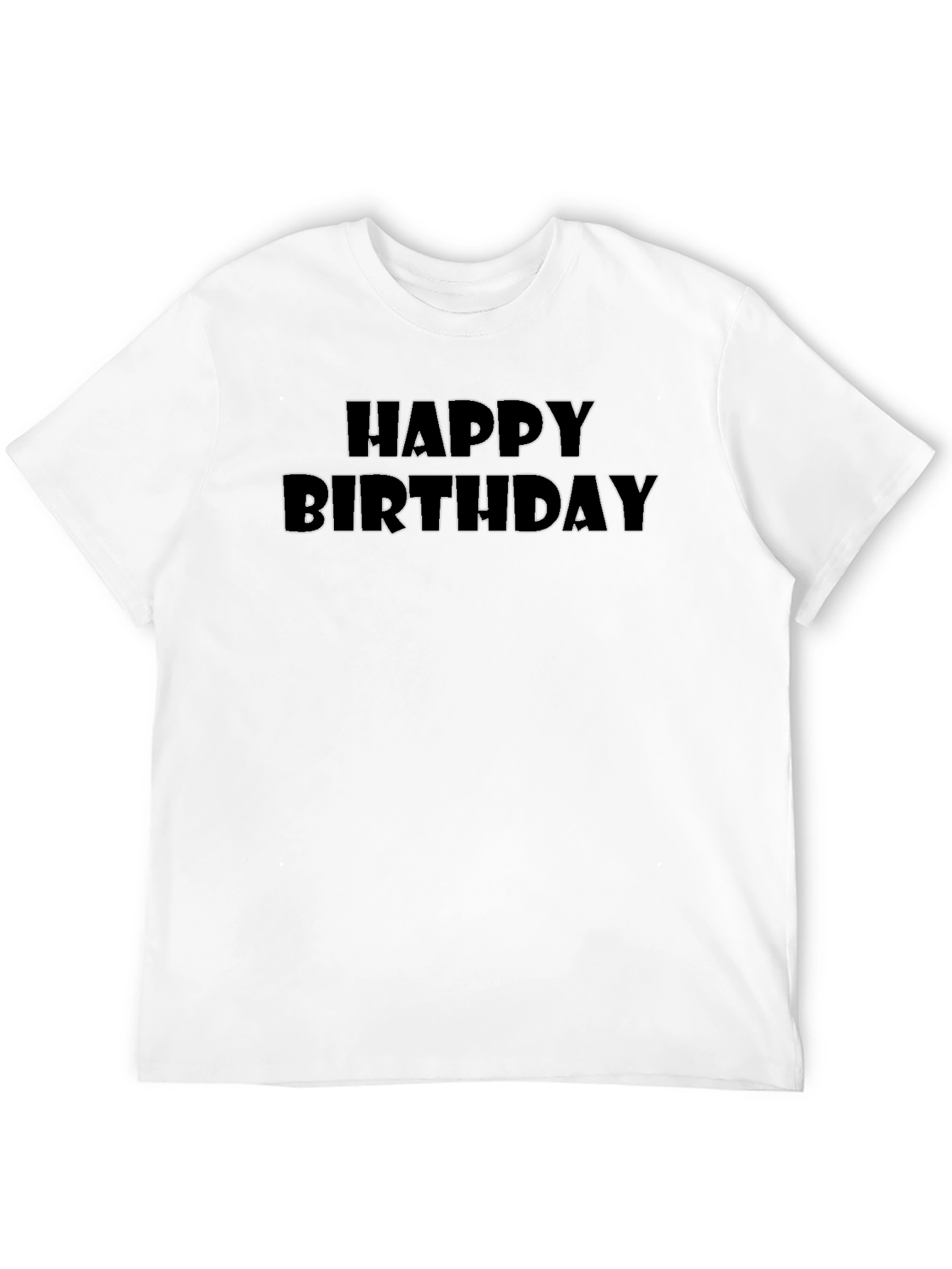 Happy Birthday Black Graphic Tee