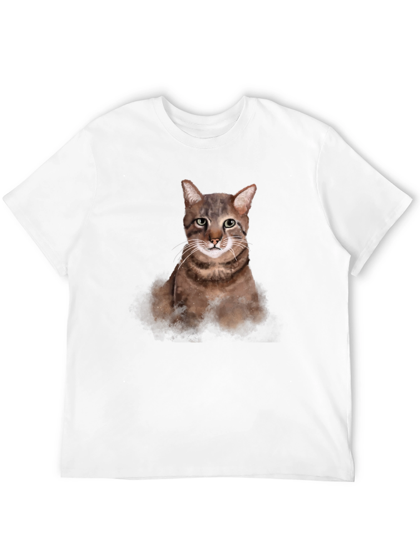 Cat Portrait Graphic T-Shirt - Unisex Casual Tee