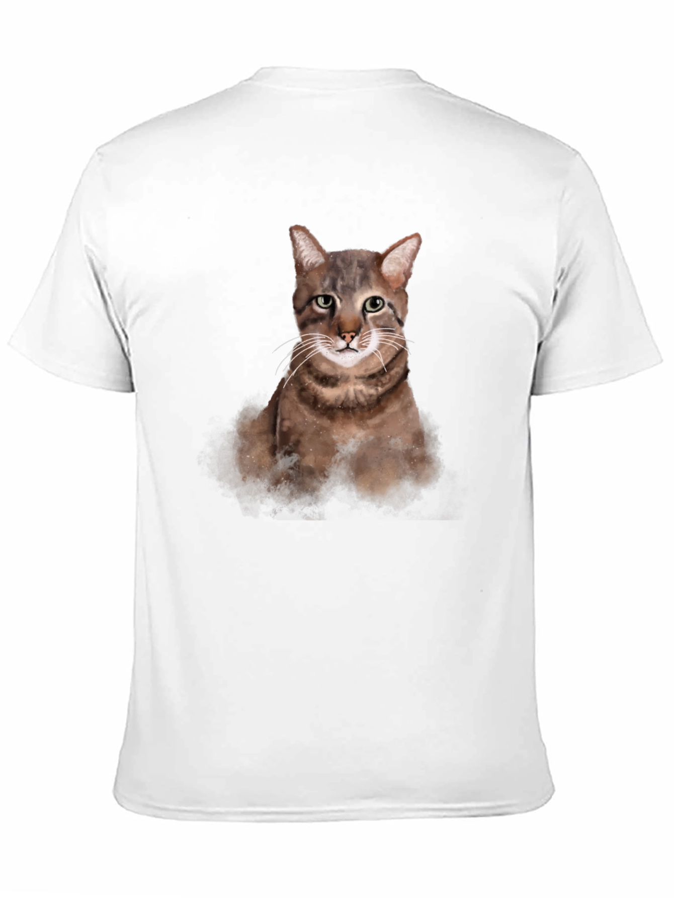 Cat Portrait Graphic T-Shirt - Unisex Casual Tee