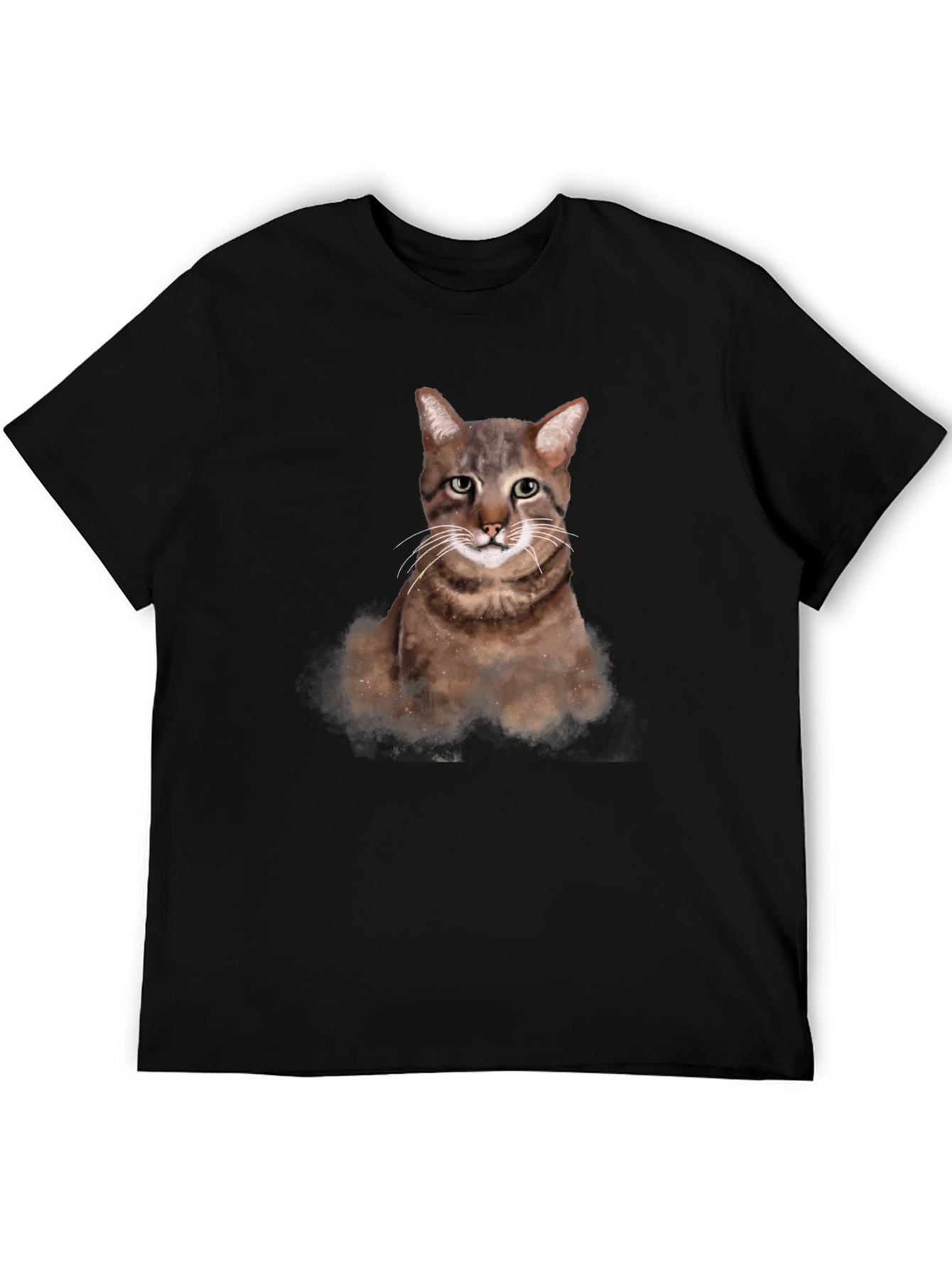Cat Portrait Graphic T-Shirt - Unisex Casual Tee