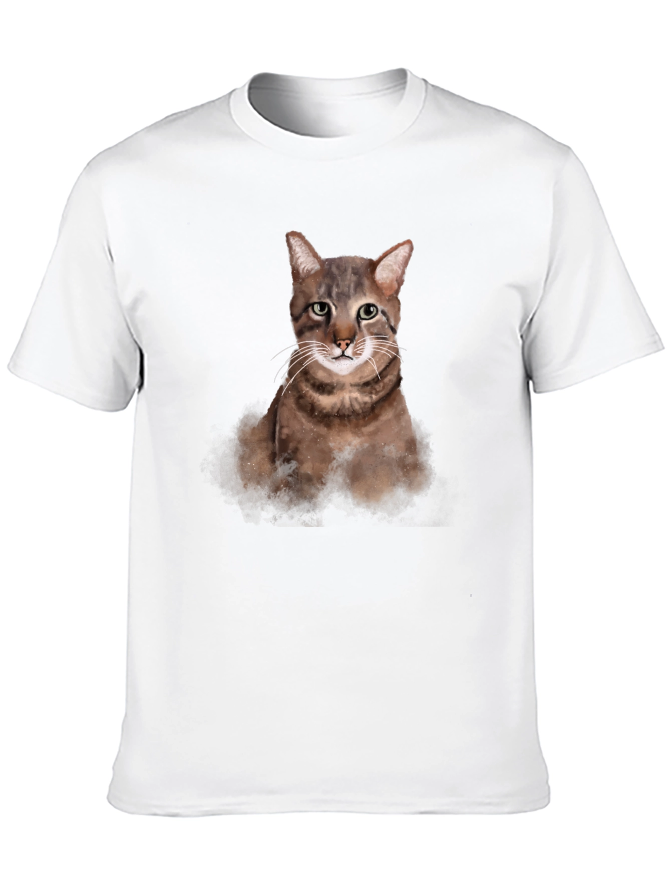 Cat Portrait Graphic T-Shirt - Unisex Casual Tee