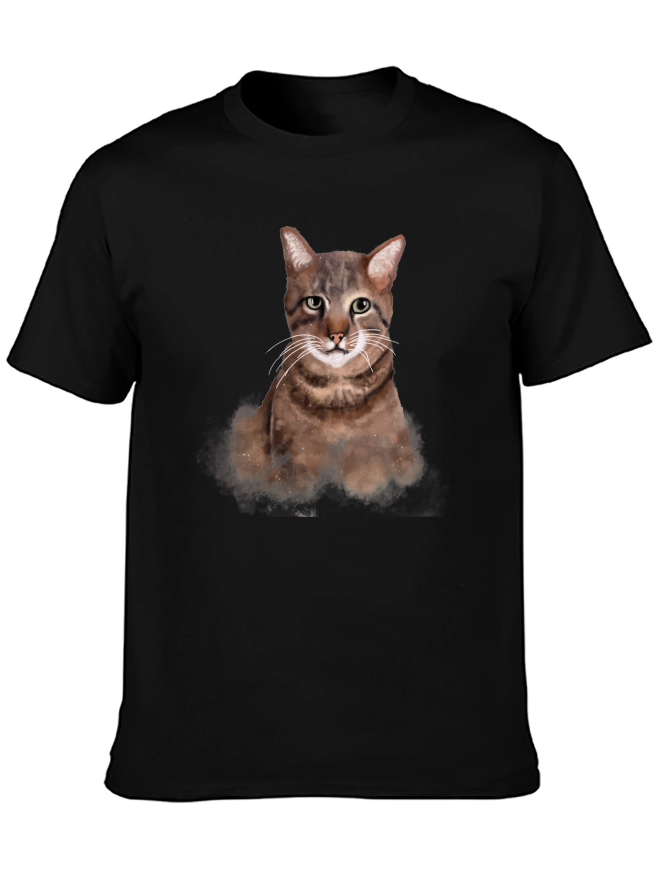Cat Portrait Graphic T-Shirt - Unisex Casual Tee