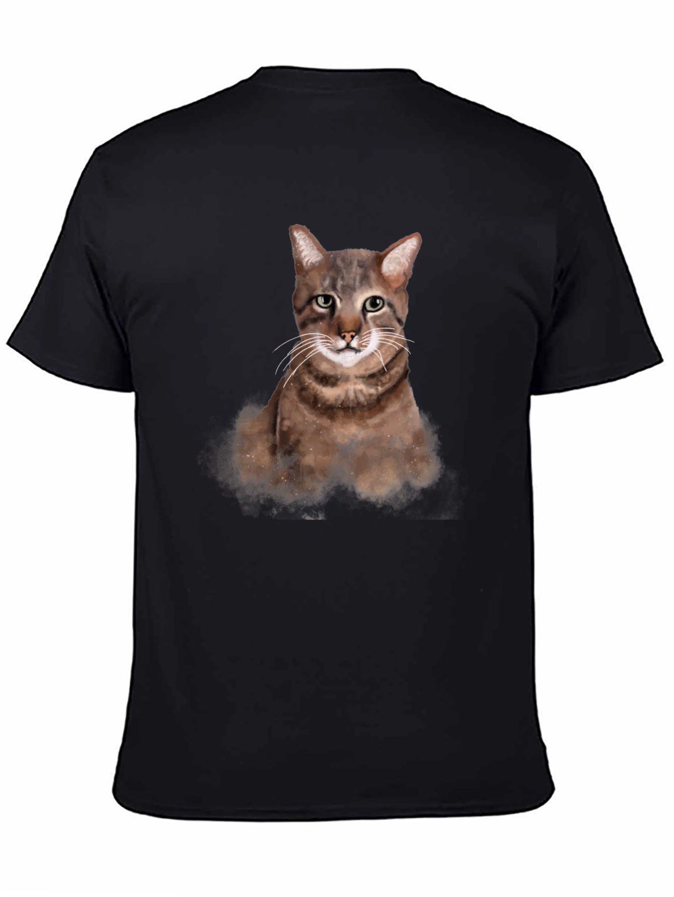 Cat Portrait Graphic T-Shirt - Unisex Casual Tee