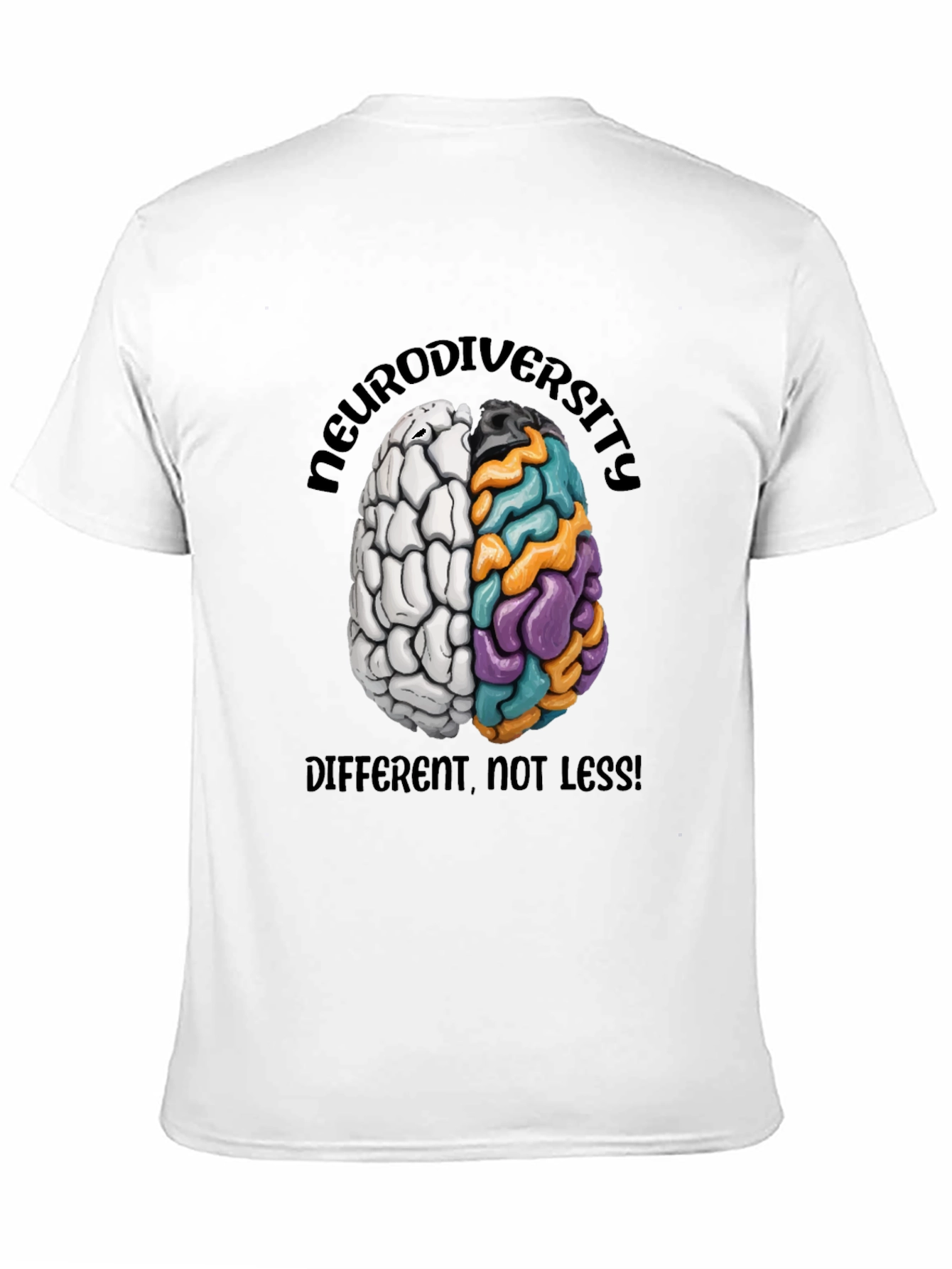 Neurodiversity Brain Graphic T-Shirt