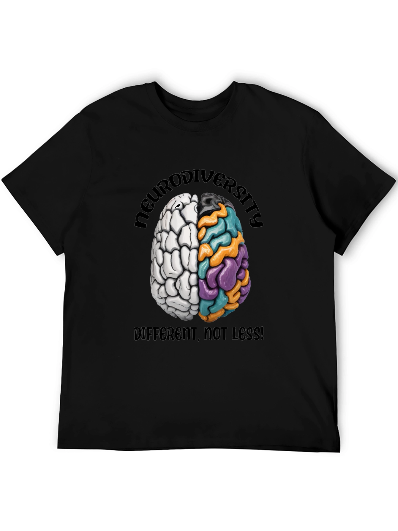 Neurodiversity Brain Graphic T-Shirt