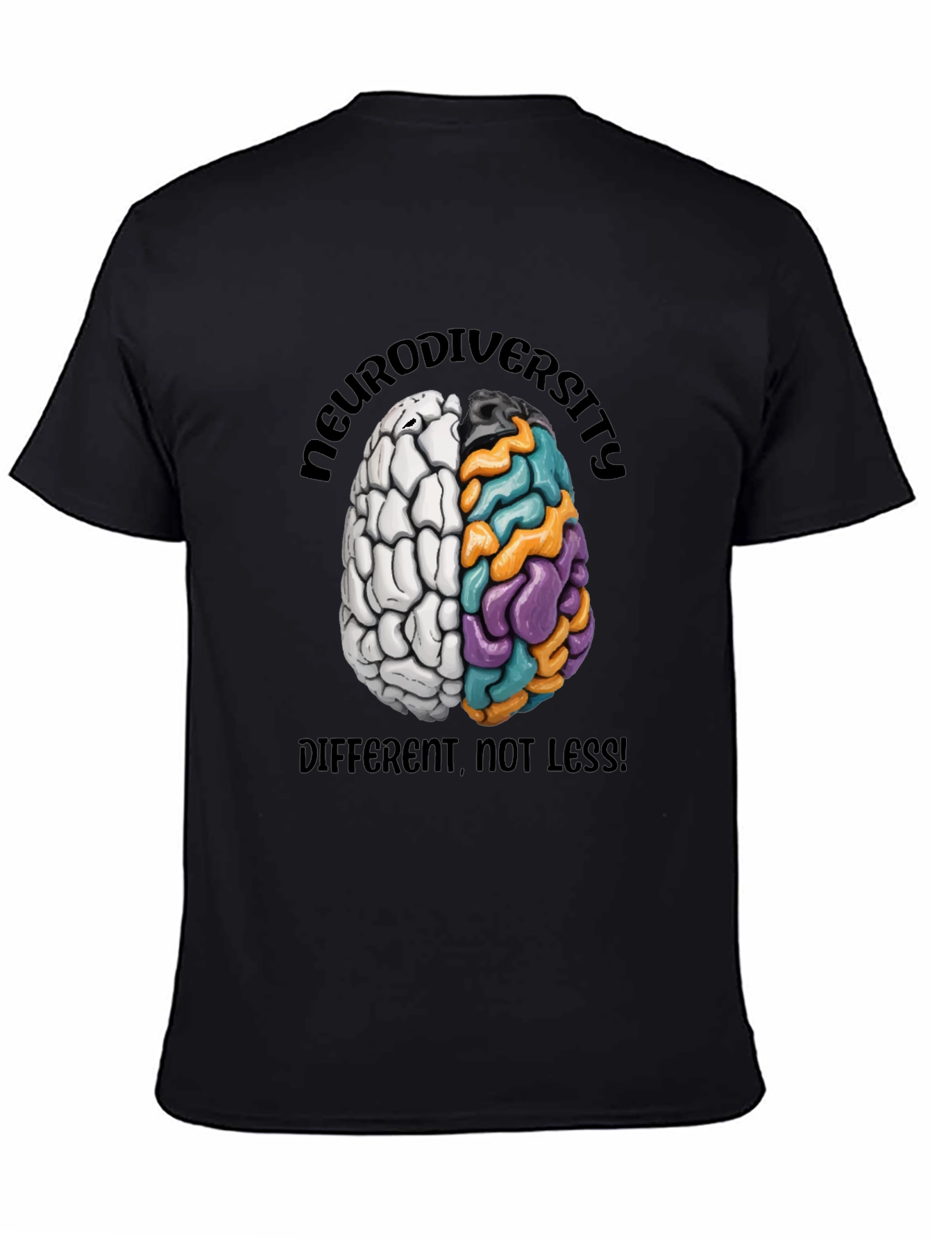 Neurodiversity Brain Graphic T-Shirt