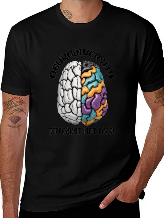 Neurodiversity Brain Graphic T-Shirt