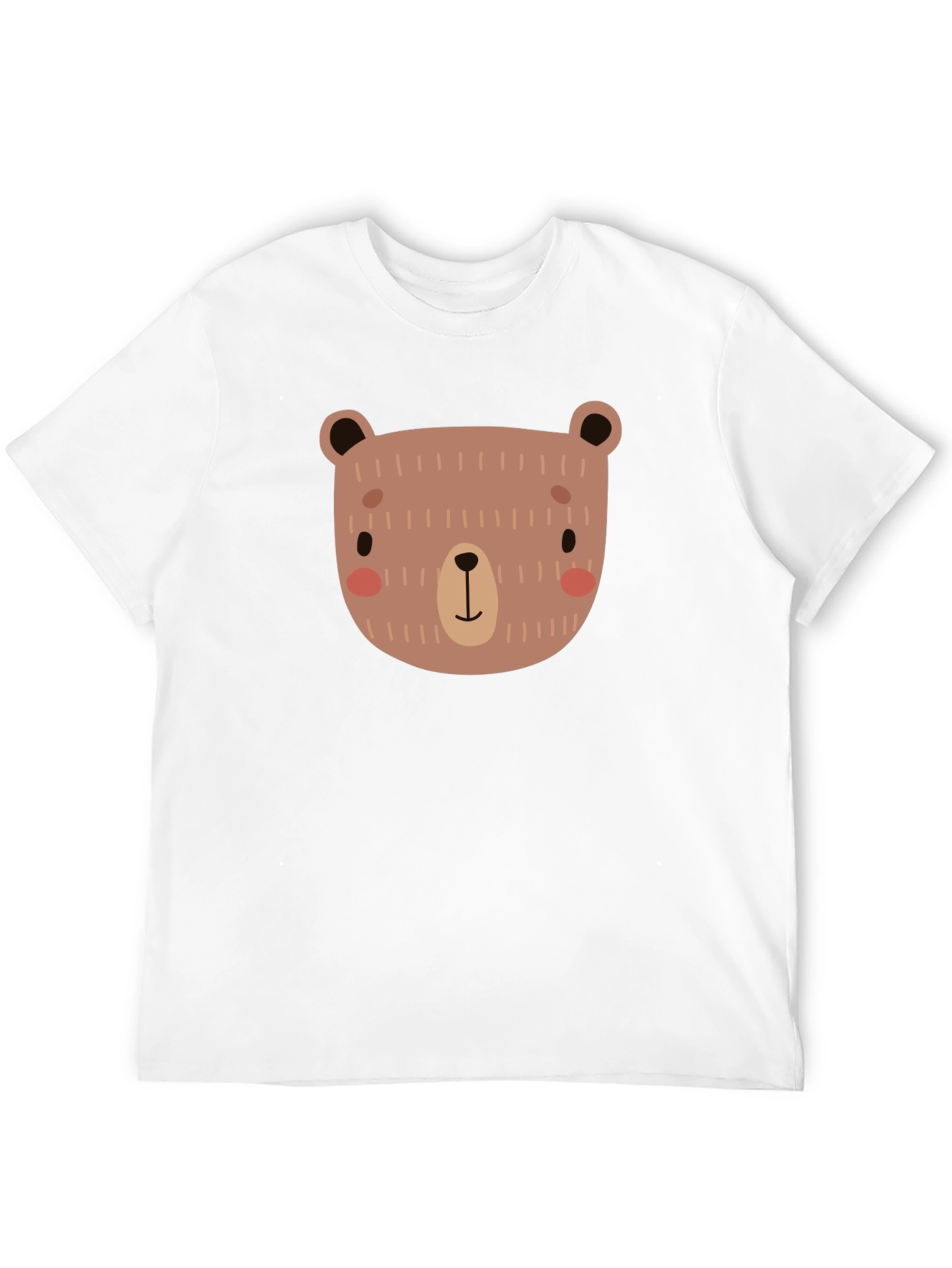 Cute Bear Graphic Black T-Shirt