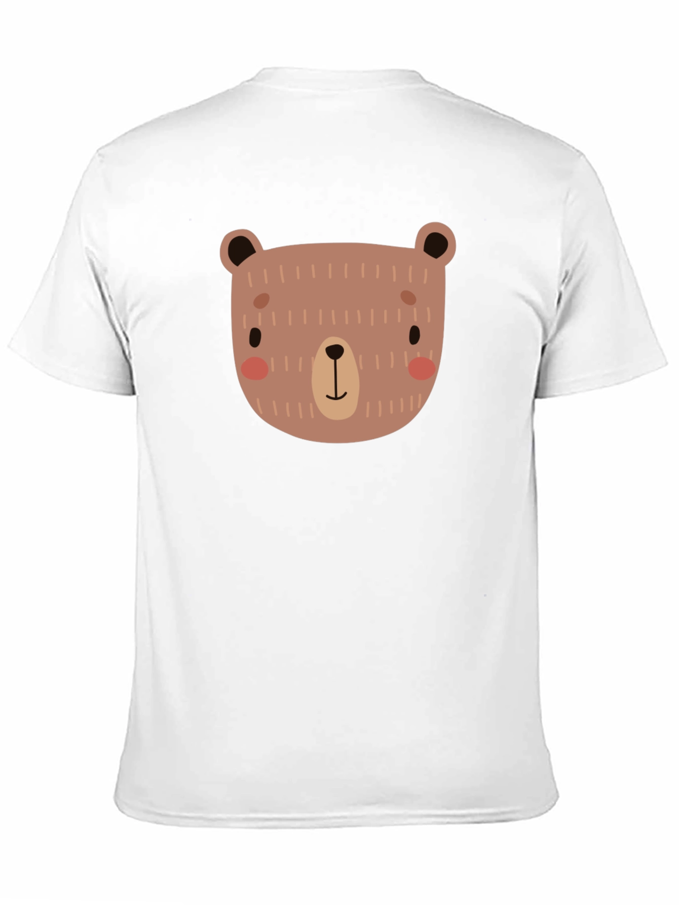 Cute Bear Graphic Black T-Shirt