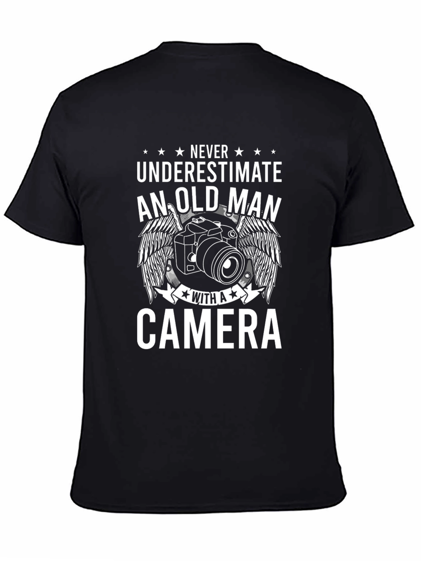 Old Man Camera Graphic Tee