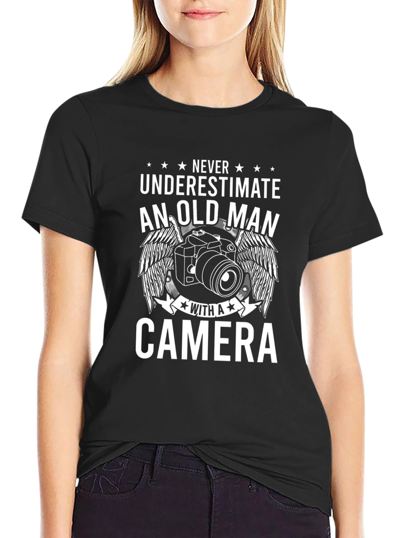 Old Man Camera Graphic Tee