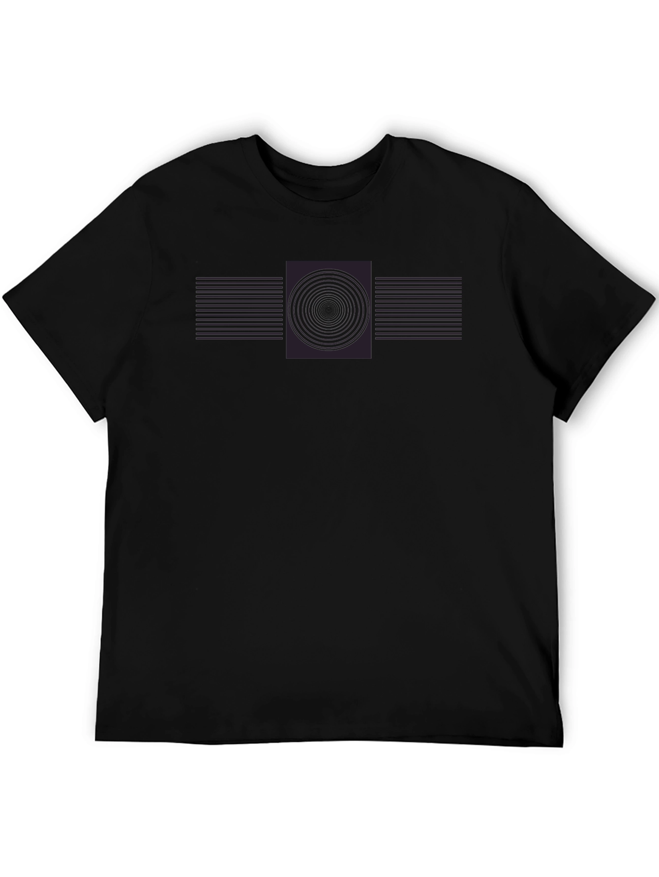 Geometric Circle Graphic Tee - Modern Style