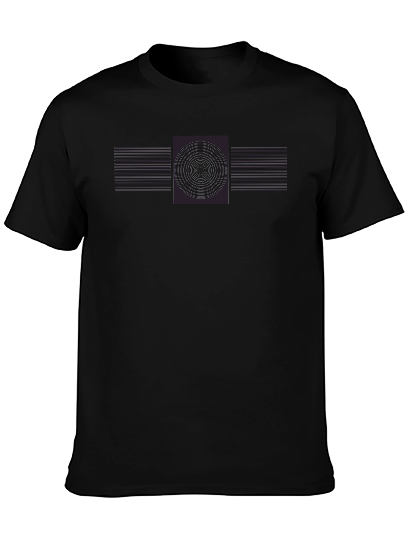 Geometric Circle Graphic Tee - Modern Style