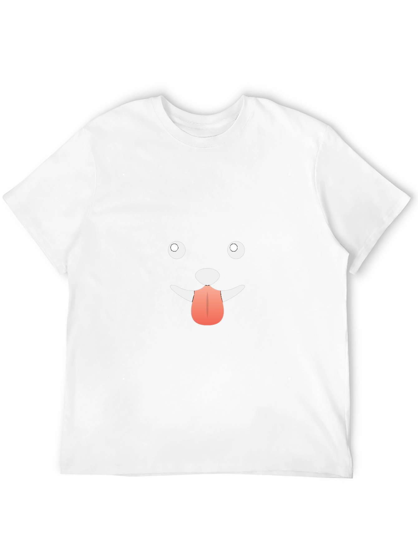 Funny Dog Face Graphic Black T-Shirt