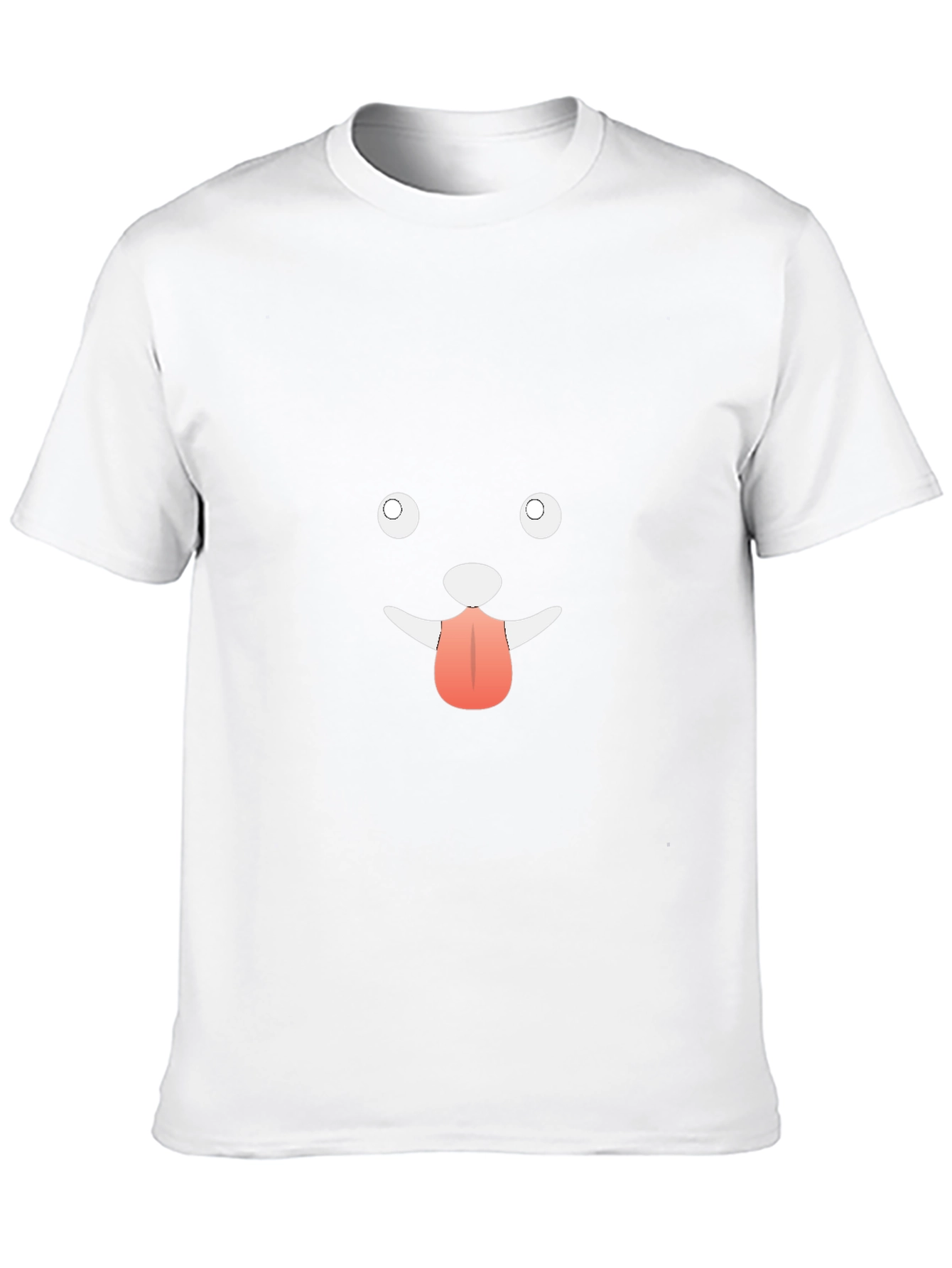 Funny Dog Face Graphic Black T-Shirt
