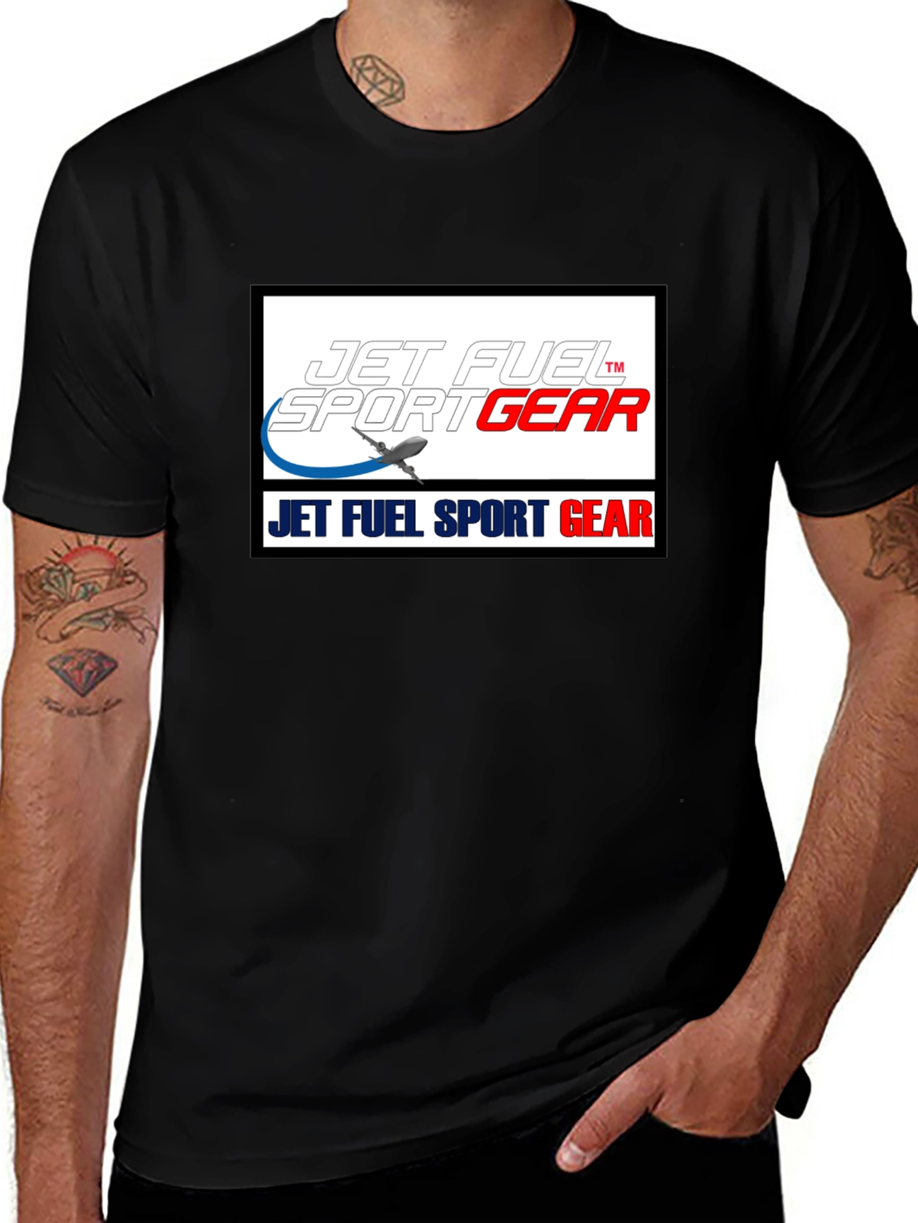 Jet Fuel Sport Gear Black T-Shirt