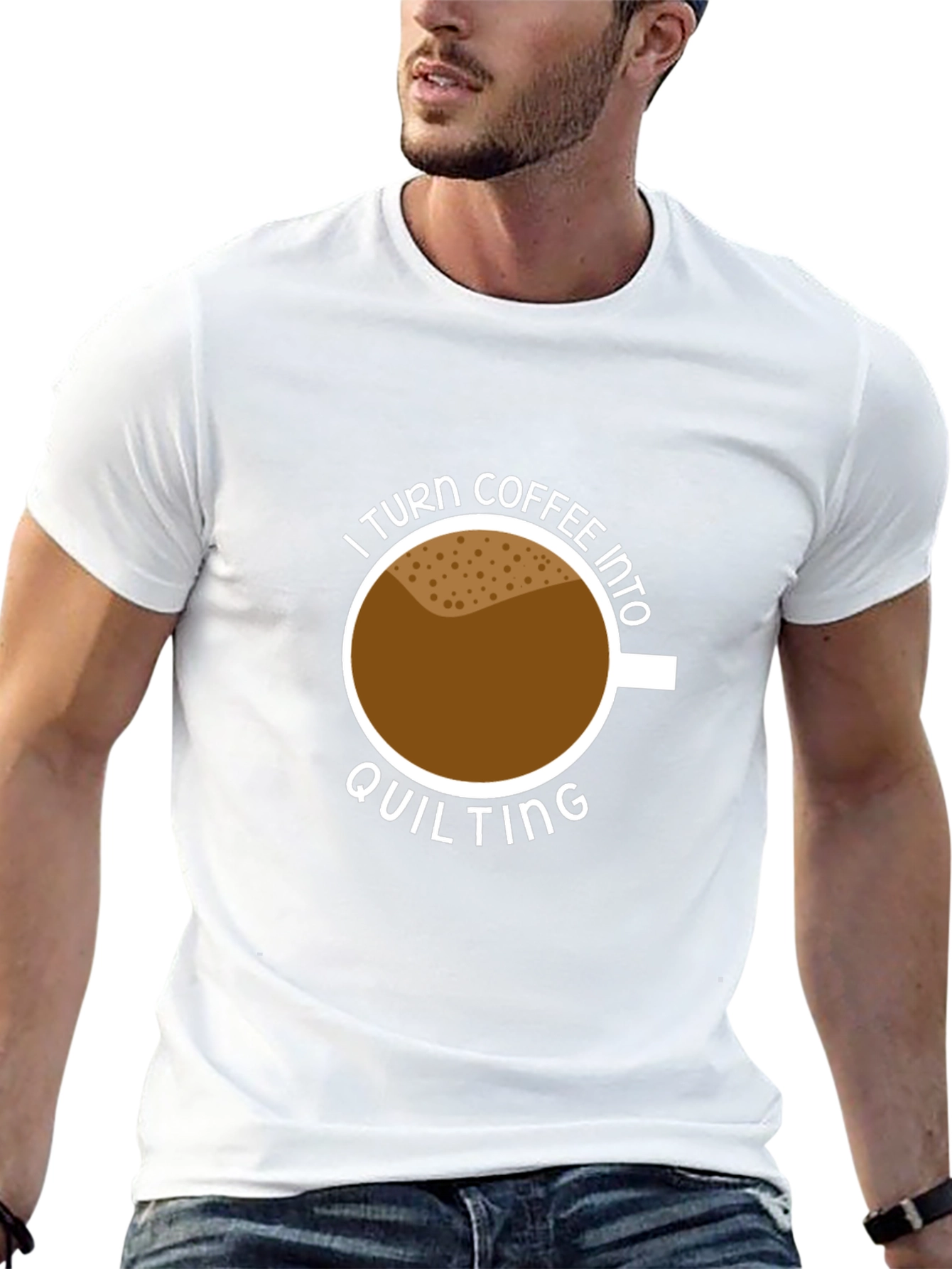 Coffee Into Quilting Graphic Tee