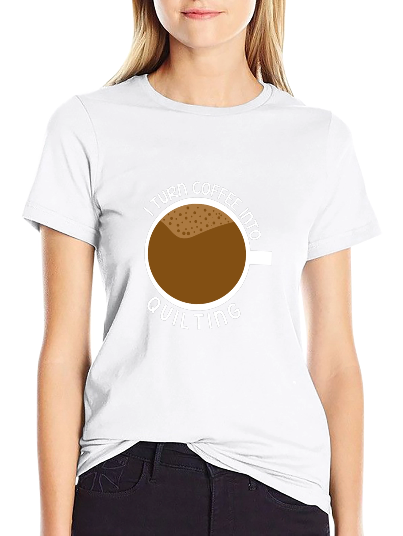 Coffee Into Quilting Graphic Tee