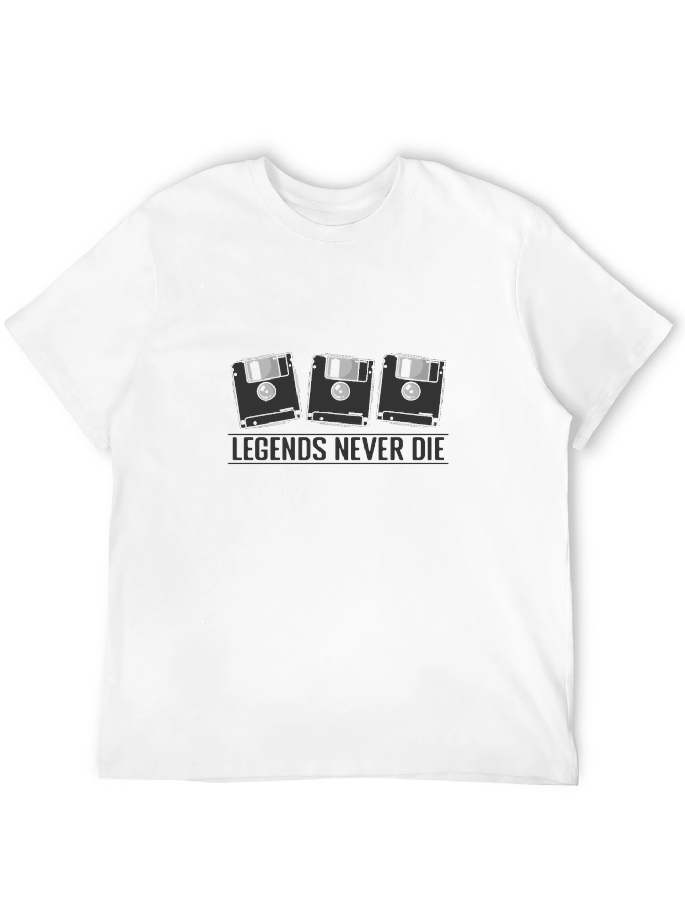 Legends Never Die Floppy Disk T-Shirt